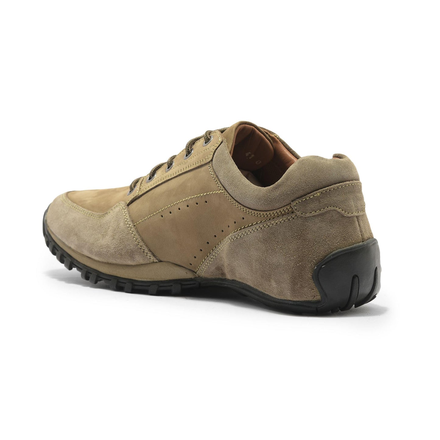 Woodland Men's Dubai Khaki Leather Sneaker (OGC 3491119)