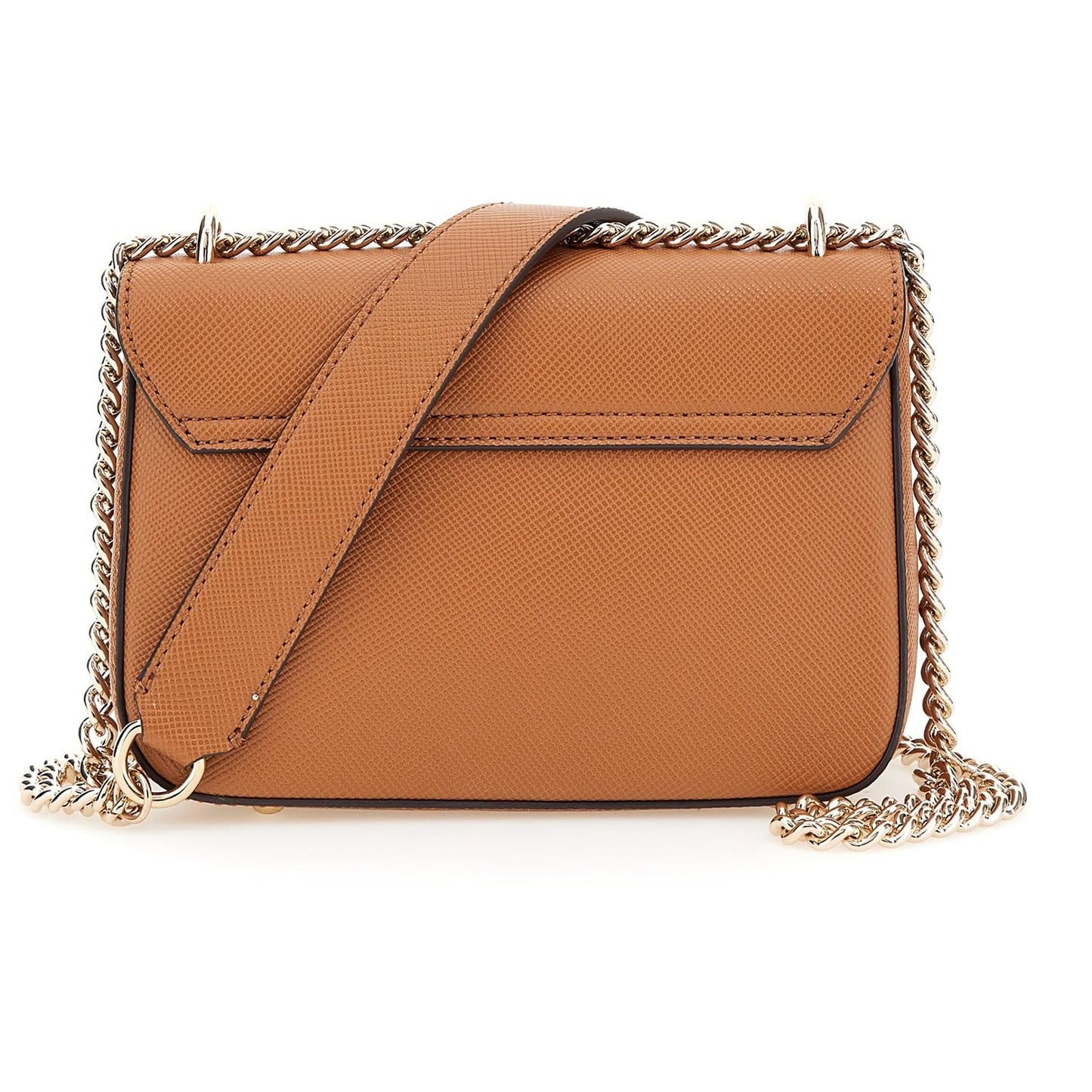 Guess Women's Cognac Solid Crossbody Bag| Ladies Purse Handbags | Gift For Ladies