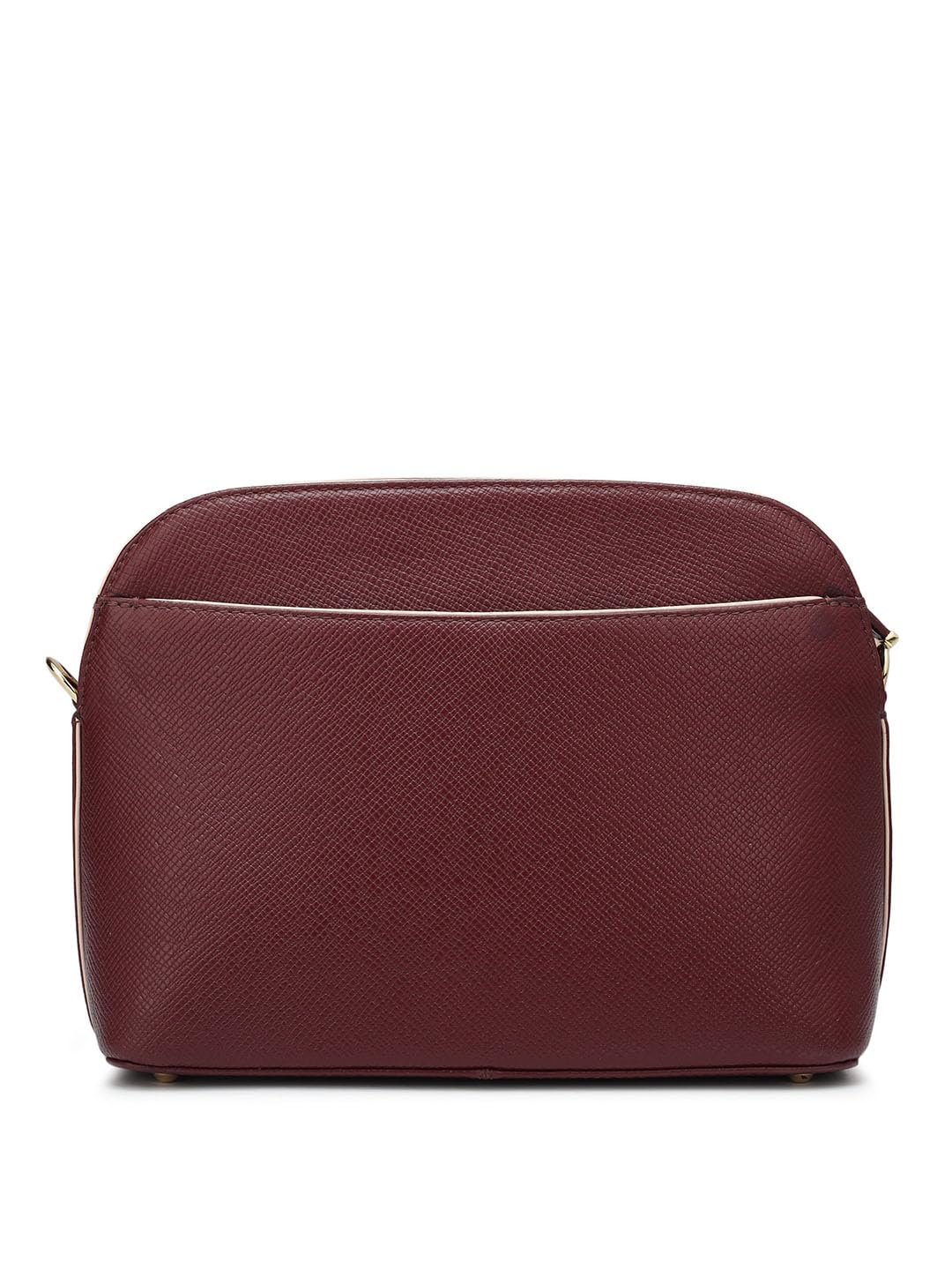 Da Milano Genuine Leather Red Sling Bag (01132) (Small)