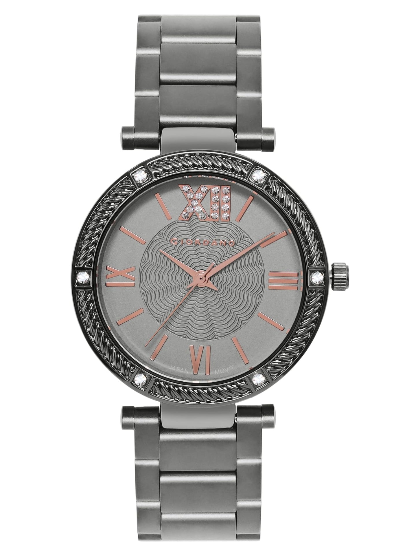 Giordano Analog Stylish Watch for Women Water Resistant Fashion Watch Round Shape with 3 Hand Mechanism Wrist Watch for Girls & Ladies to Compliment Your Look/Ideal Gift for Female - GZ-60064