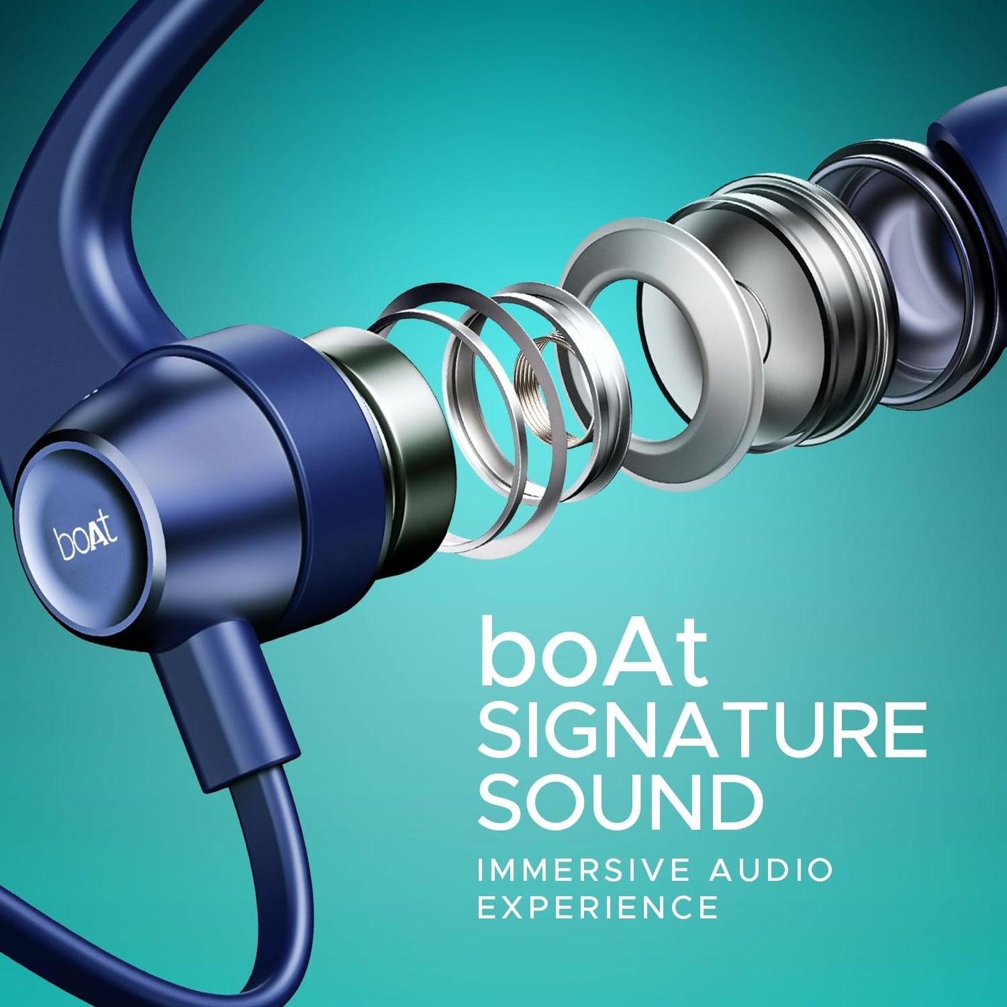 boAt Rockerz 255 Pro+, 60HRS Battery, Fast Charge, IPX7, Dual Pairing, Low Latency, Magnetic Earbuds, Bluetooth Neckband, Wireless with Mic Earphones (Navy Blue)