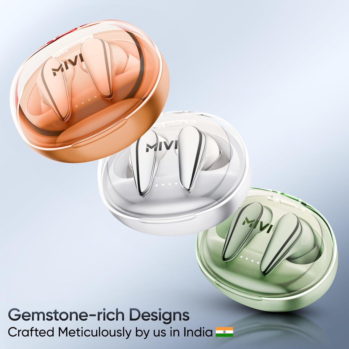 Mivi DuoPods i7 Earbuds - Step into The 3rd Dimension of Sound with 3D Soundstage, High Fidelity Drivers, Advanced Audio Codec for Lossless Audio, etc.