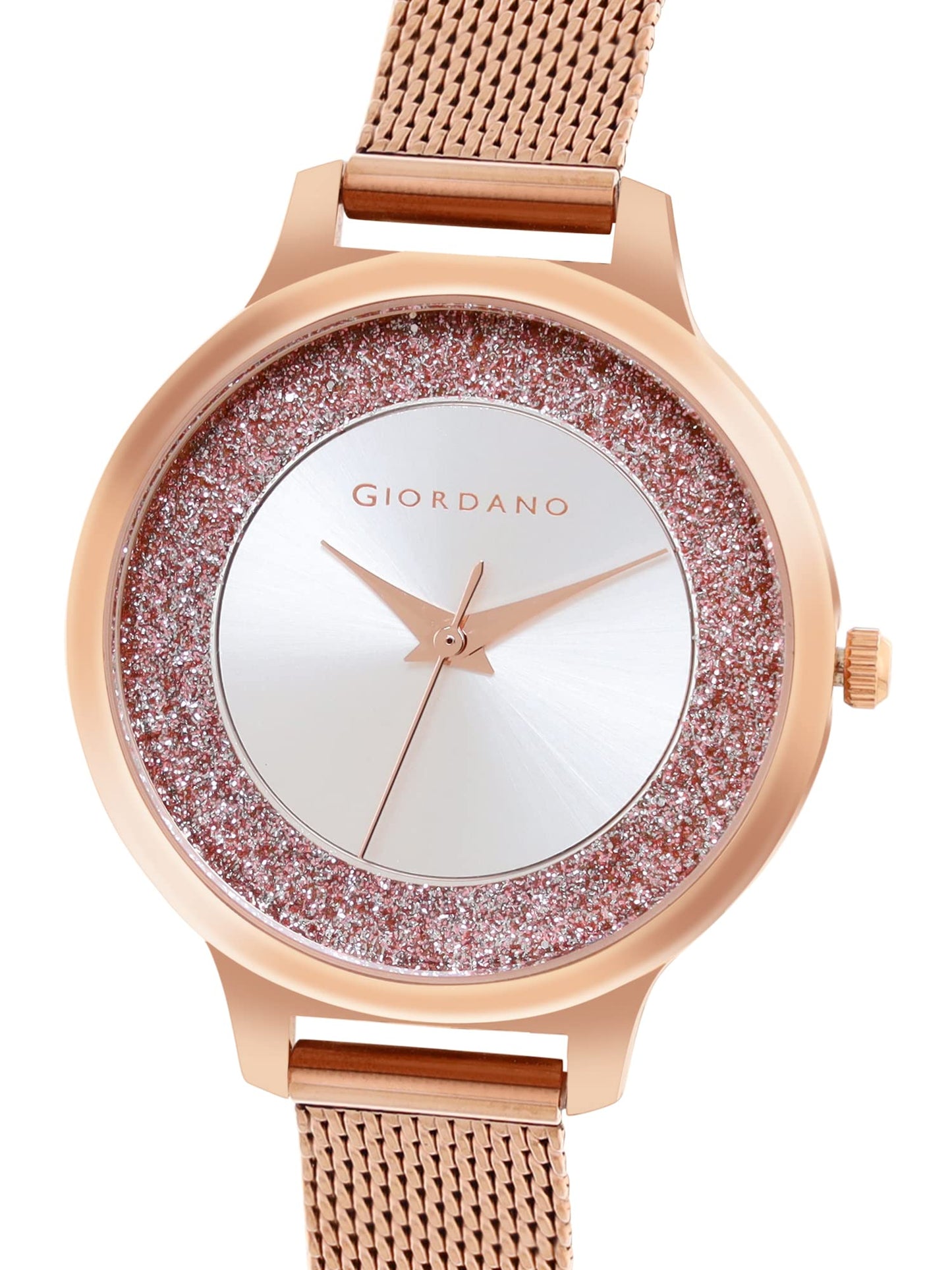Giordano AW22 Collection Analog Watch for Women Stylish Metal Strap| 3 Hands Mechanism with Water Resistance Latest Generation Premium Analogue Watches Ideal Gift for Female, Ladies & Girls - GD4071