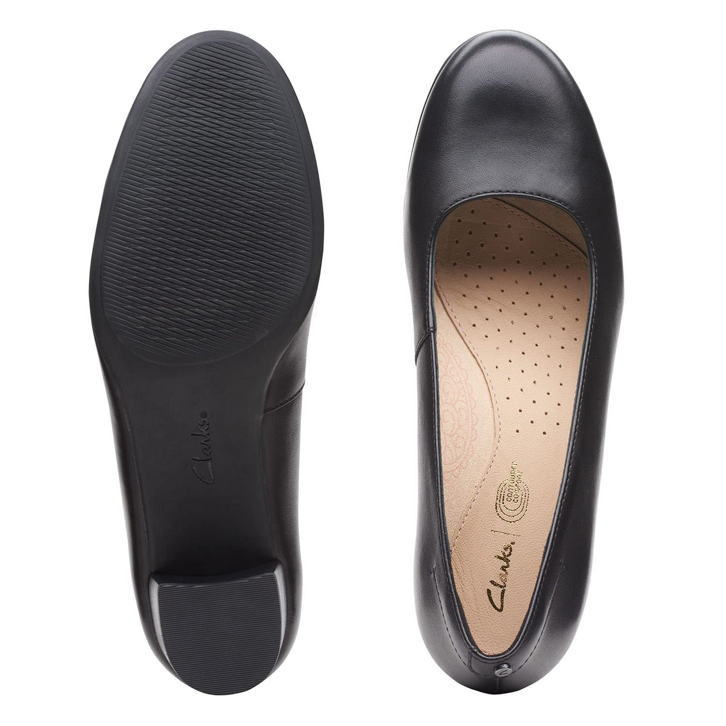 Clarks Linnae Pump Black Leat UK-7