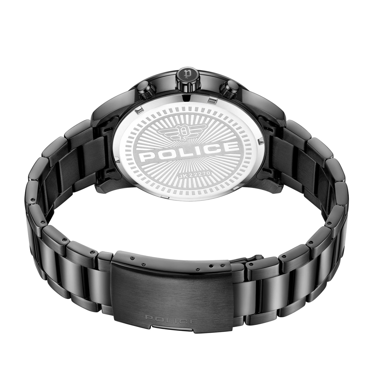 Police Quartz Multifunction Black DIAL Stainless Steel Strap Watch for Men-PLPEWJK2227003SW