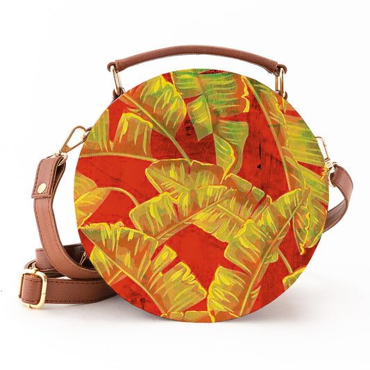 Kalankit Round Sling Bag for Women | Lightweight Vegan Leather Crossbody | Stylish Compact Purse | Compact Handbag for Women | Valentine Gift for Girlfriend | Breaking The Monotony