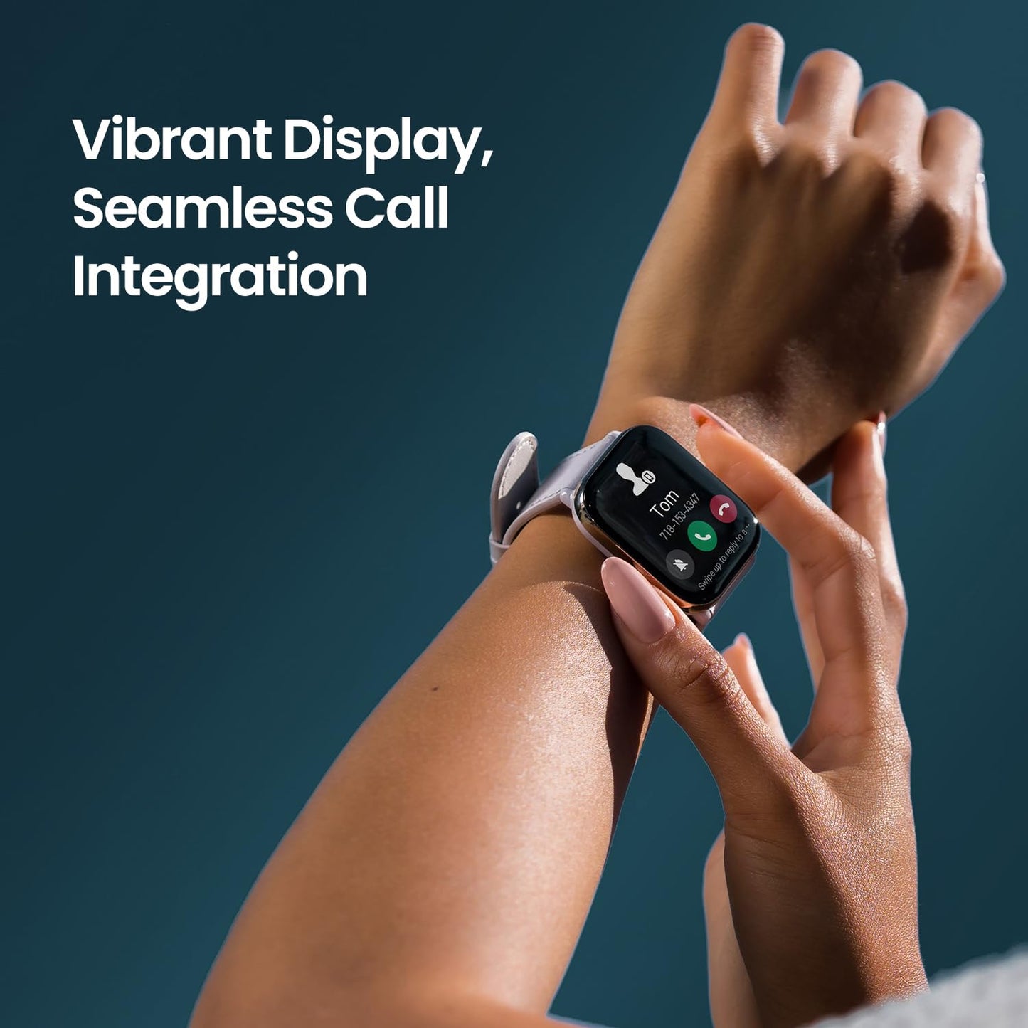 Amazfit Active Smart Watch with AI Fitness Exercise Coach, GPS, BT Calling & Music, 14 Day Battery, 1.75" AMOLED Display & Alexa-Enabled, Stainless Steel Watch with Leather Strap (Lavender Purple)