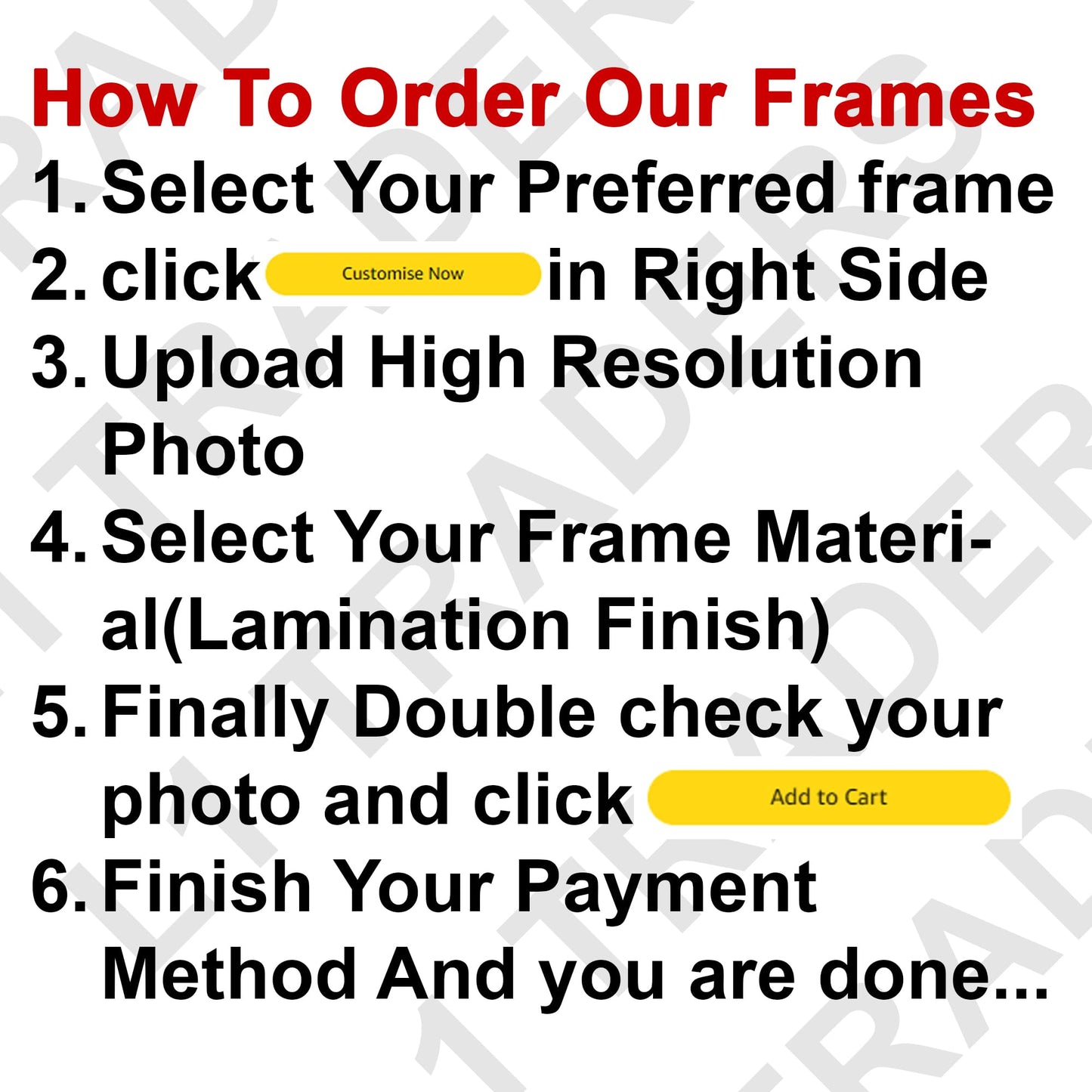 Customizable Premium Photo Frame – Upload Your Own Photo| Choose Your Preferred Frames | Strong & Durable Gift for Birthday, Anniversary, Wedding And Other Occasions | 8mm Backboard & 1 Inch Frames | Glossy, Matte, Glitter Lamination or Acrylic Finish | 6
