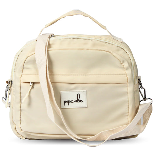 POPCUBE Women Big Crossbody Bag Waterproof Multi-layer Casual Satchel Bag Shoulder Bag Messenger Bag Travel Bag With Inner Padded Pocket & Adjustable Strap