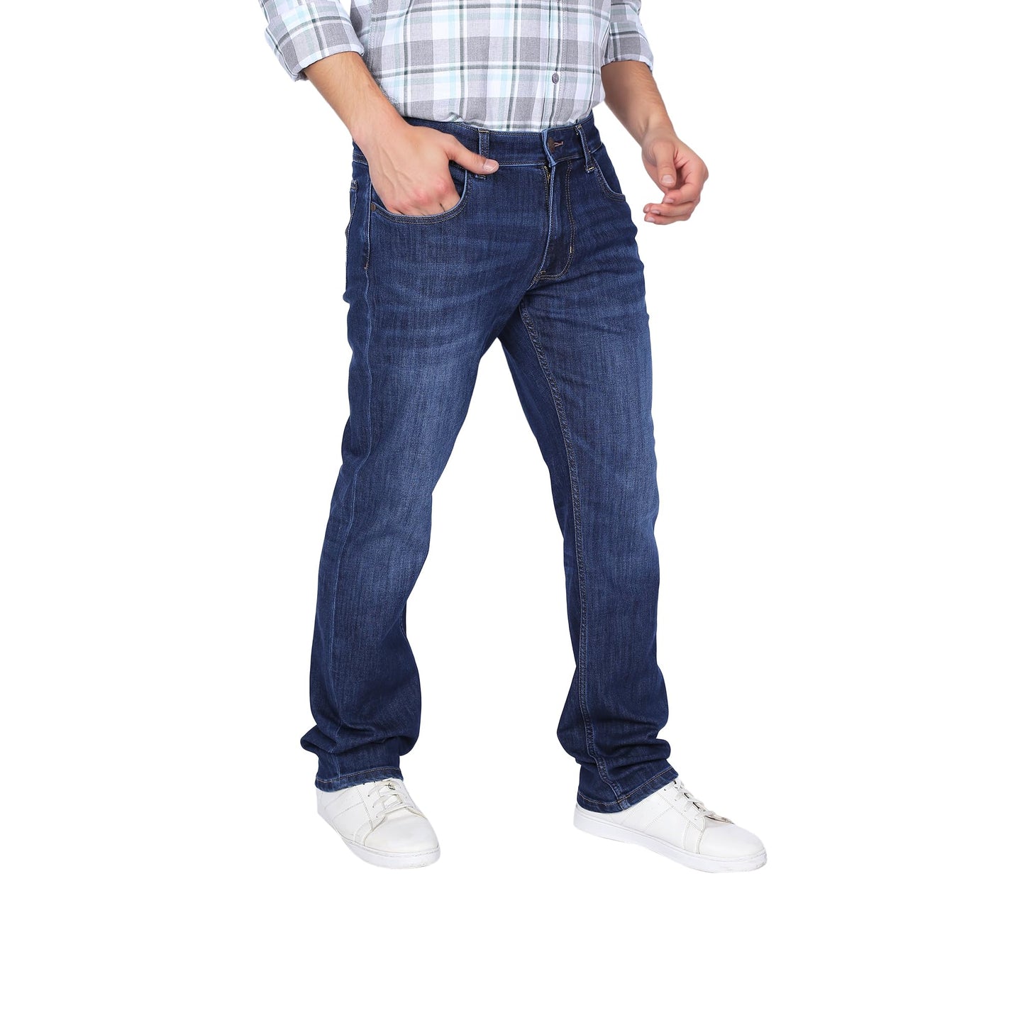 Wrangler Men Blue Millard Regular Fit Mid Rise Jeans