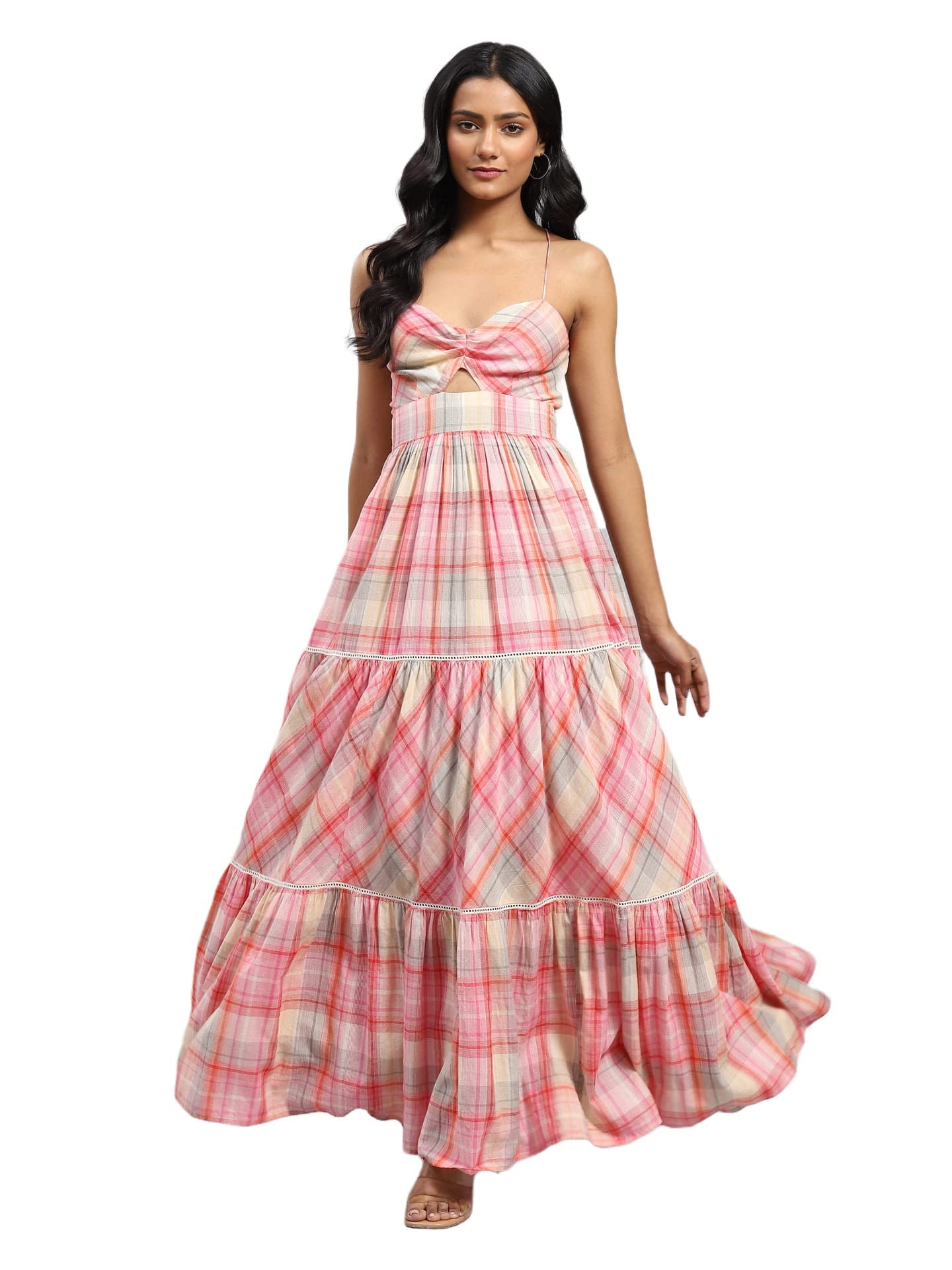 Label RITU KUMAR Thea Maxi Dress Pink