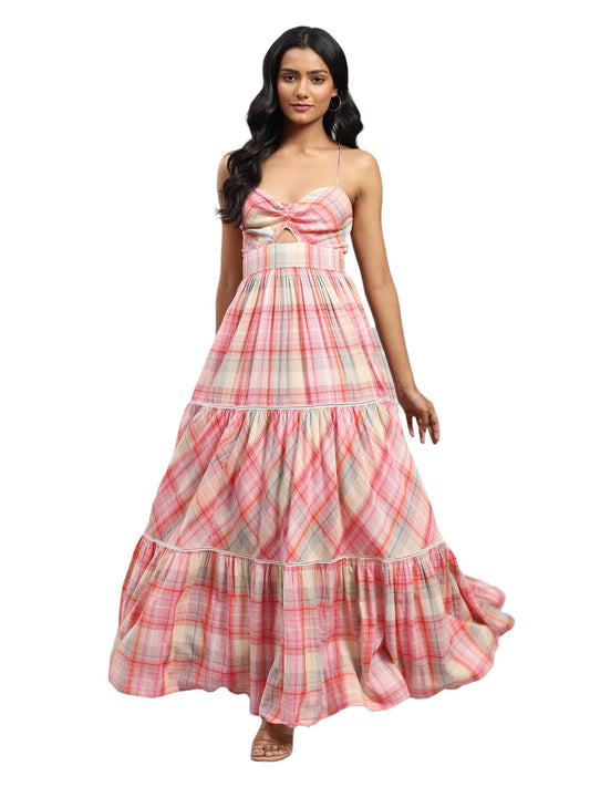 Label RITU KUMAR Thea Maxi Dress Pink