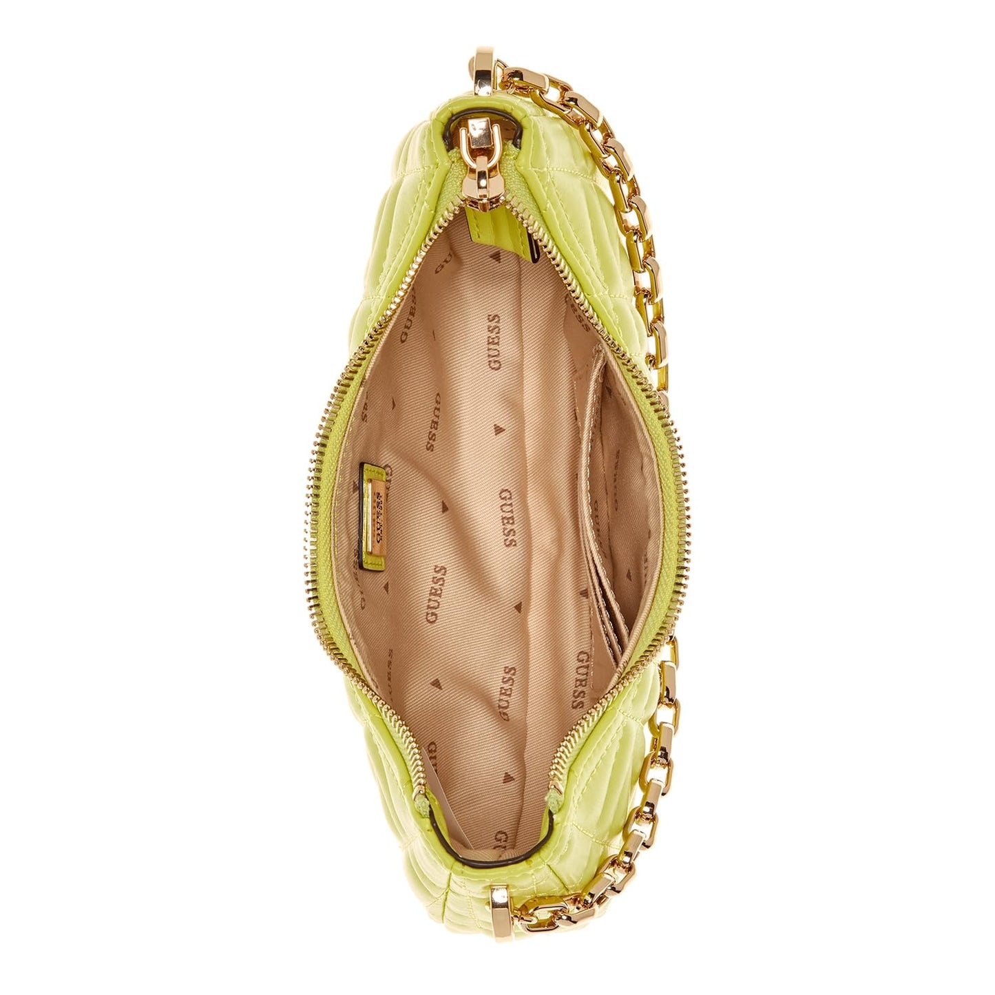 Guess Women's Lime Green Quilted Crossbody Bag| Ladies Purse Handbags | Gift For Ladies