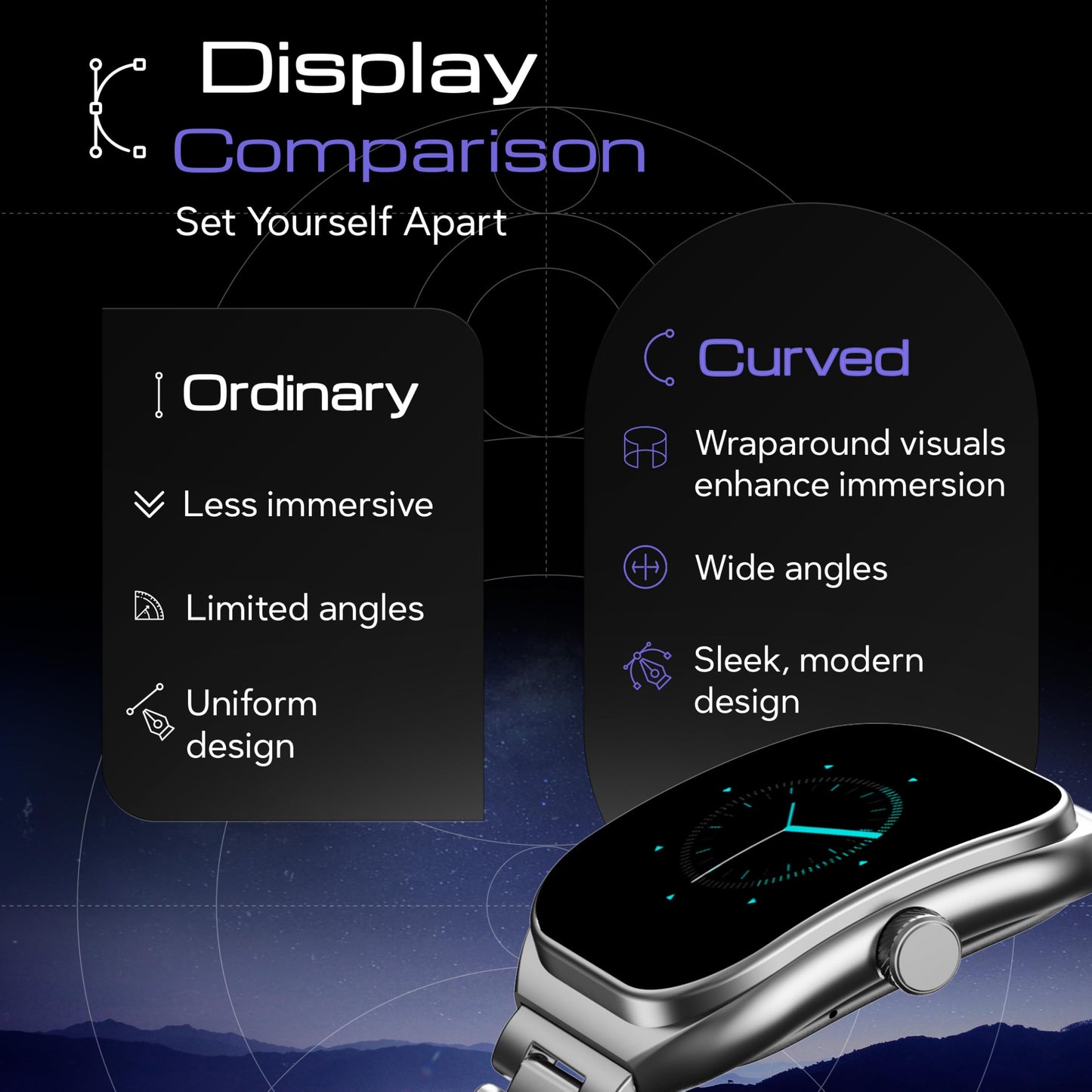 Boult Newly Launched Trail Pro Smartwatch 2.01'' 3D Curved Screen+AMOLED, BT Calling 5.3, 600 Nits Brightness, IP68, 250+ Watchfaces, 120+ Sports Modes, AI Voice Assistant, SpO2 Tracking (Chrome)