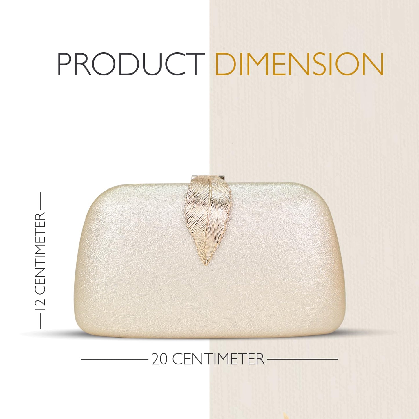 Lyrovo Evening Bag Clutch Purse for Women Ladies Sparkling Party Handbag Wedding Bag (PEARL WHITE)