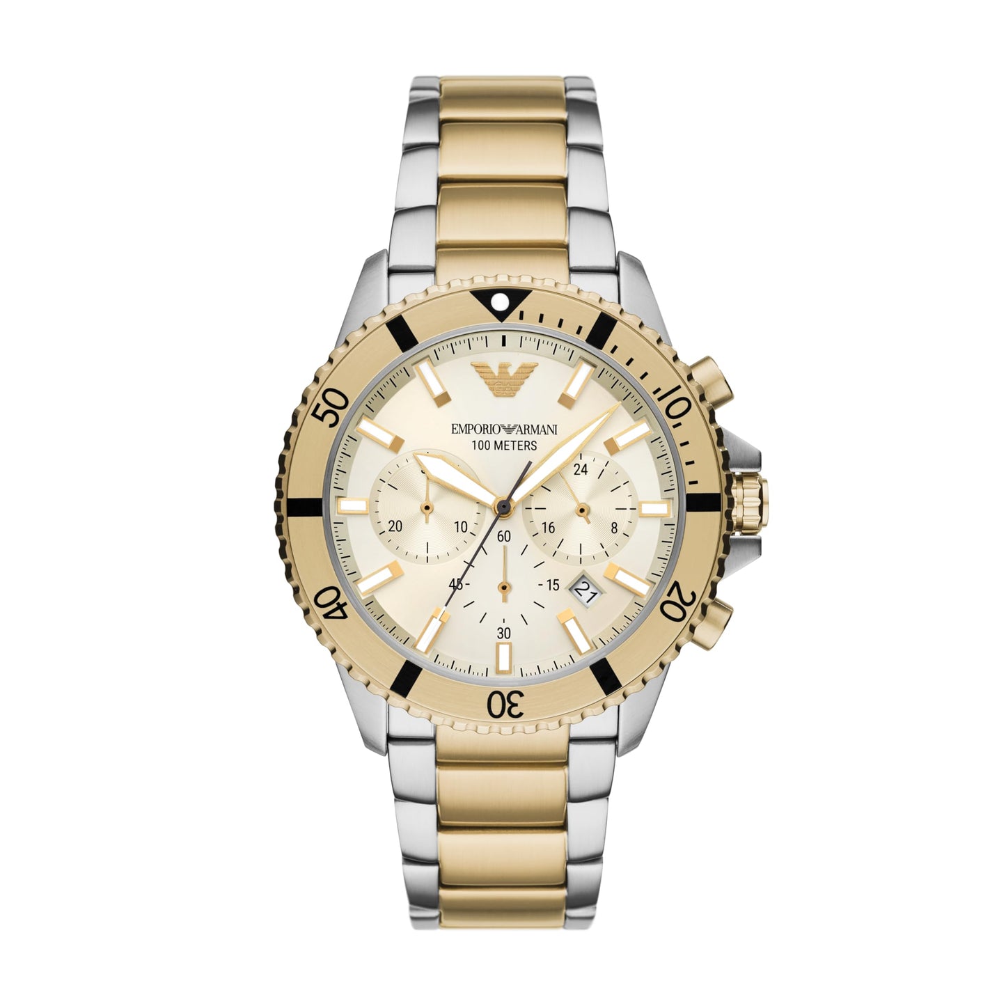 Emporio Armani Analog Beige Dial Men's Watch-AR11606