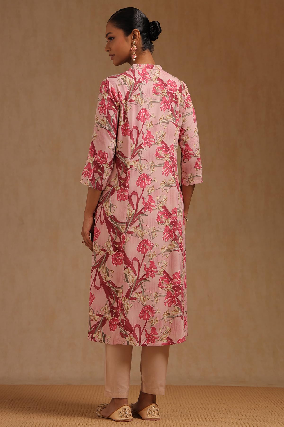 Soch Womens Rayon Floral Print Kurta
