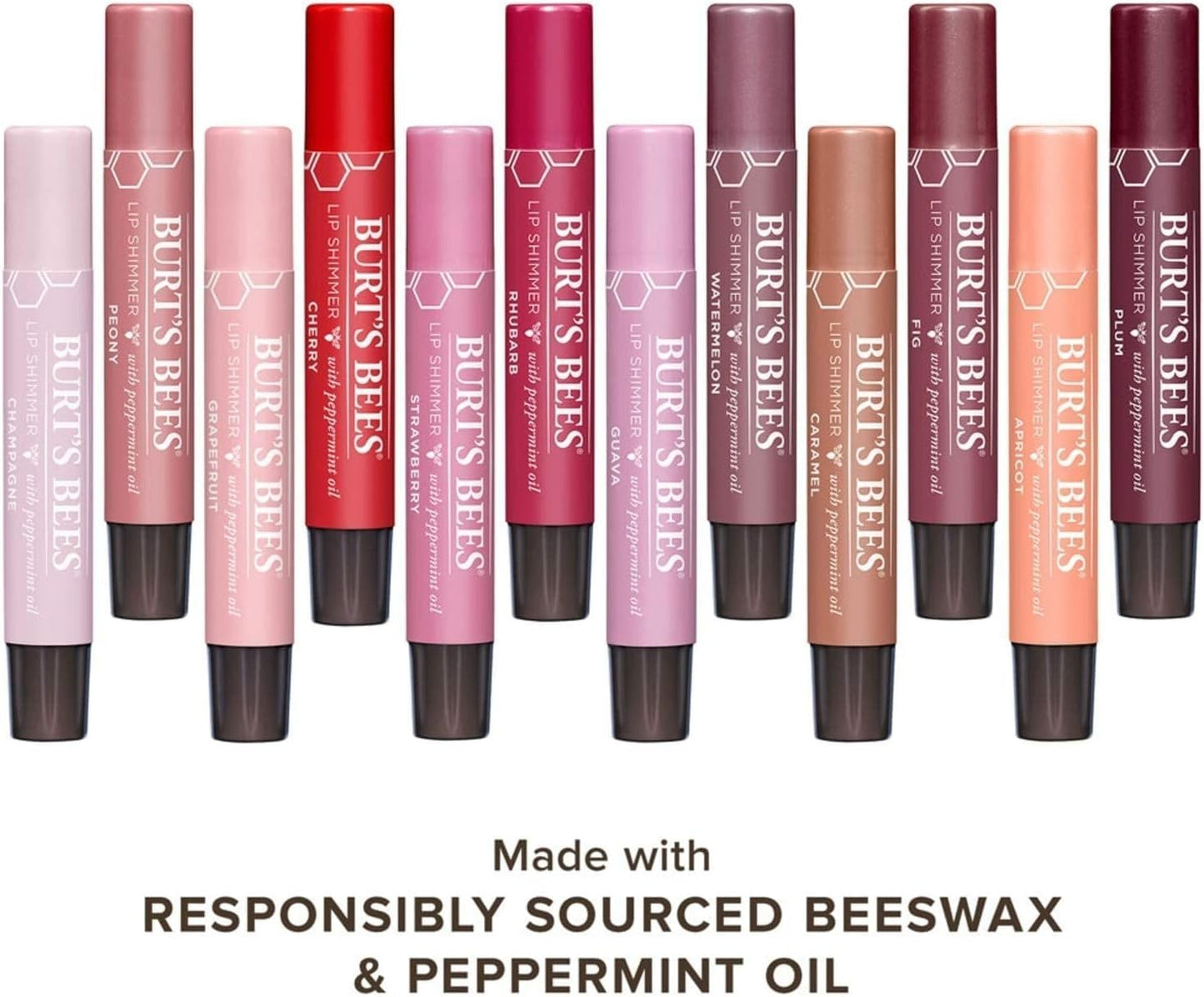 Burt's Bees 100% Natural Moisturizing Lip Shimmer, Champagne, 1 Tube