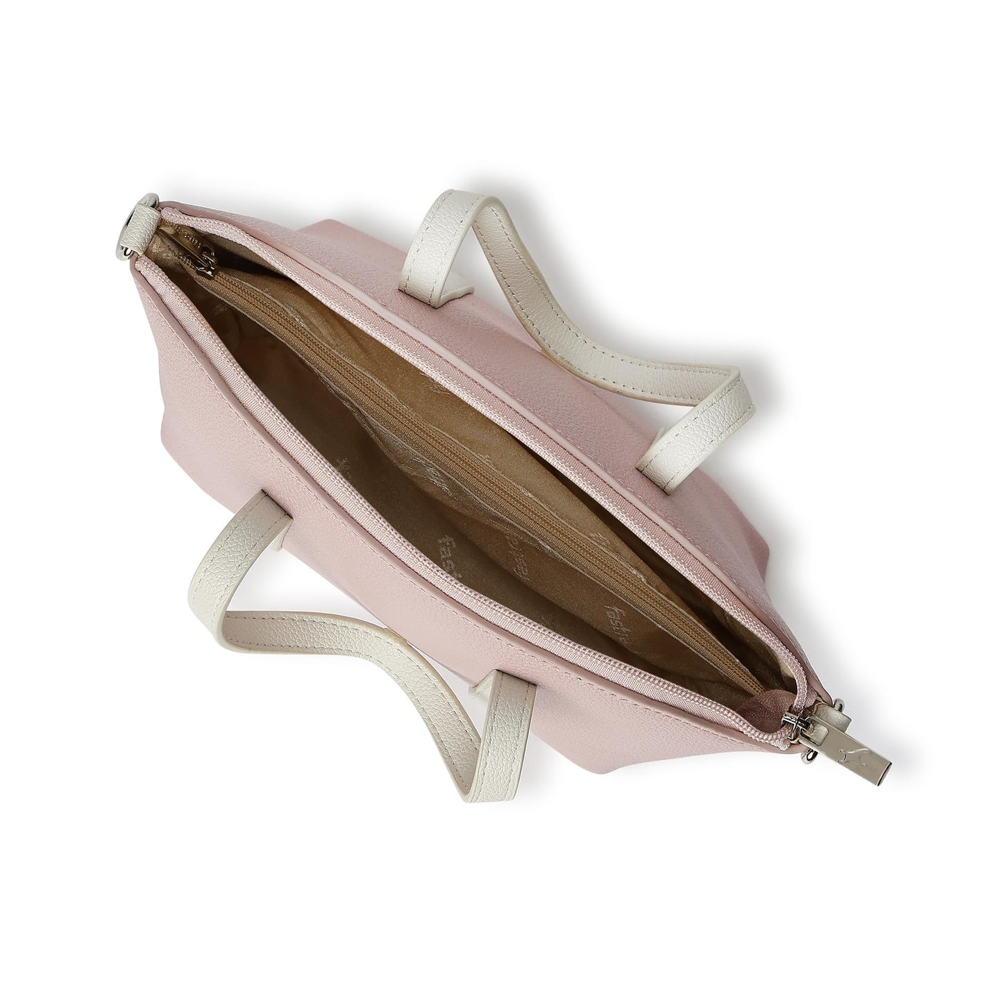 Fastrack Women Smooth Talker Sling Bag,Detachable Sling Belt,Handle Carry Option,Pebbled Faux Leather,Top Zip Closure & Inner Access Pockets,Versatile & Stylish Compact Bag,Pink