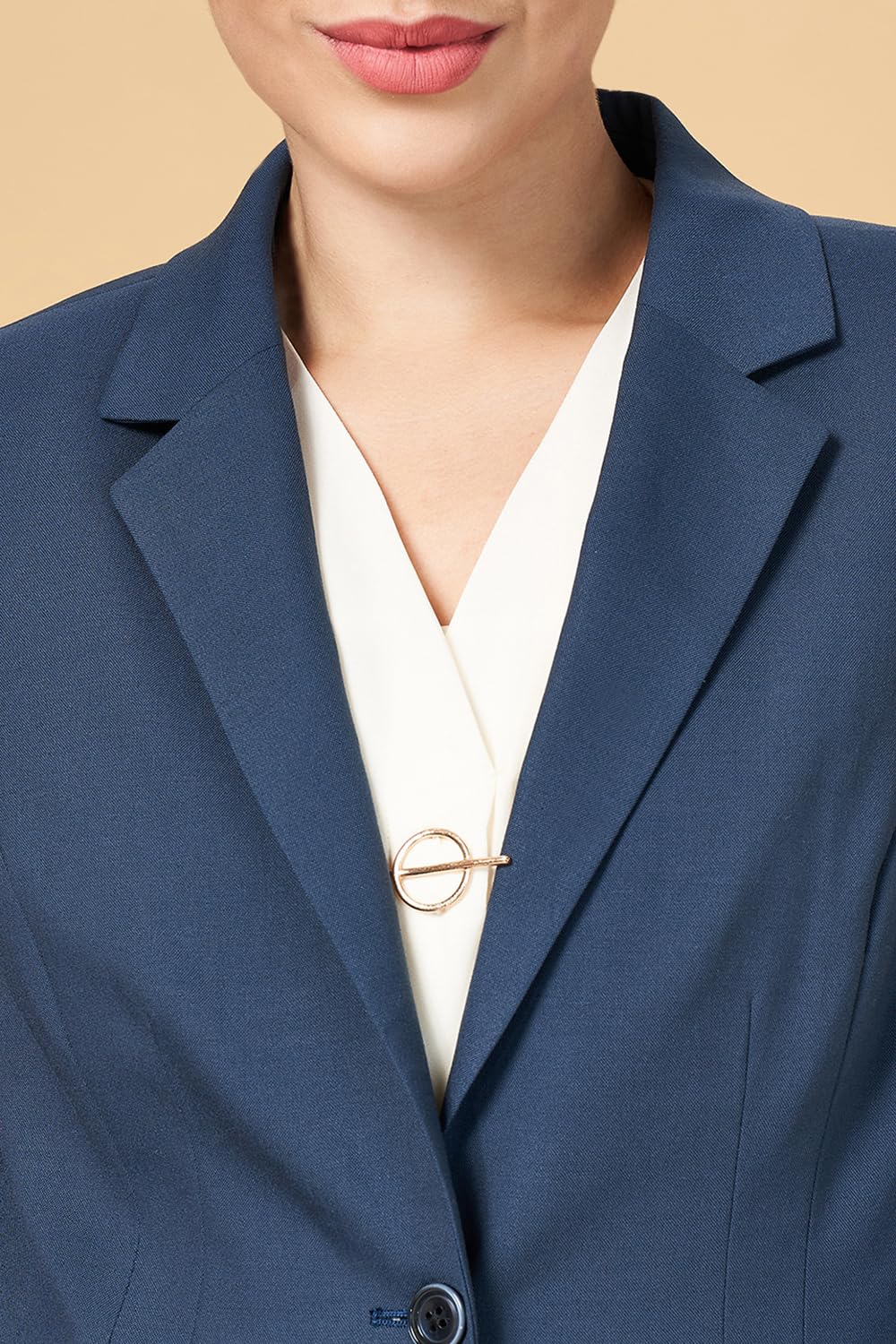 Annabelle by Pantaloons Women's Classic Regular Blazer (110143239003_Teal