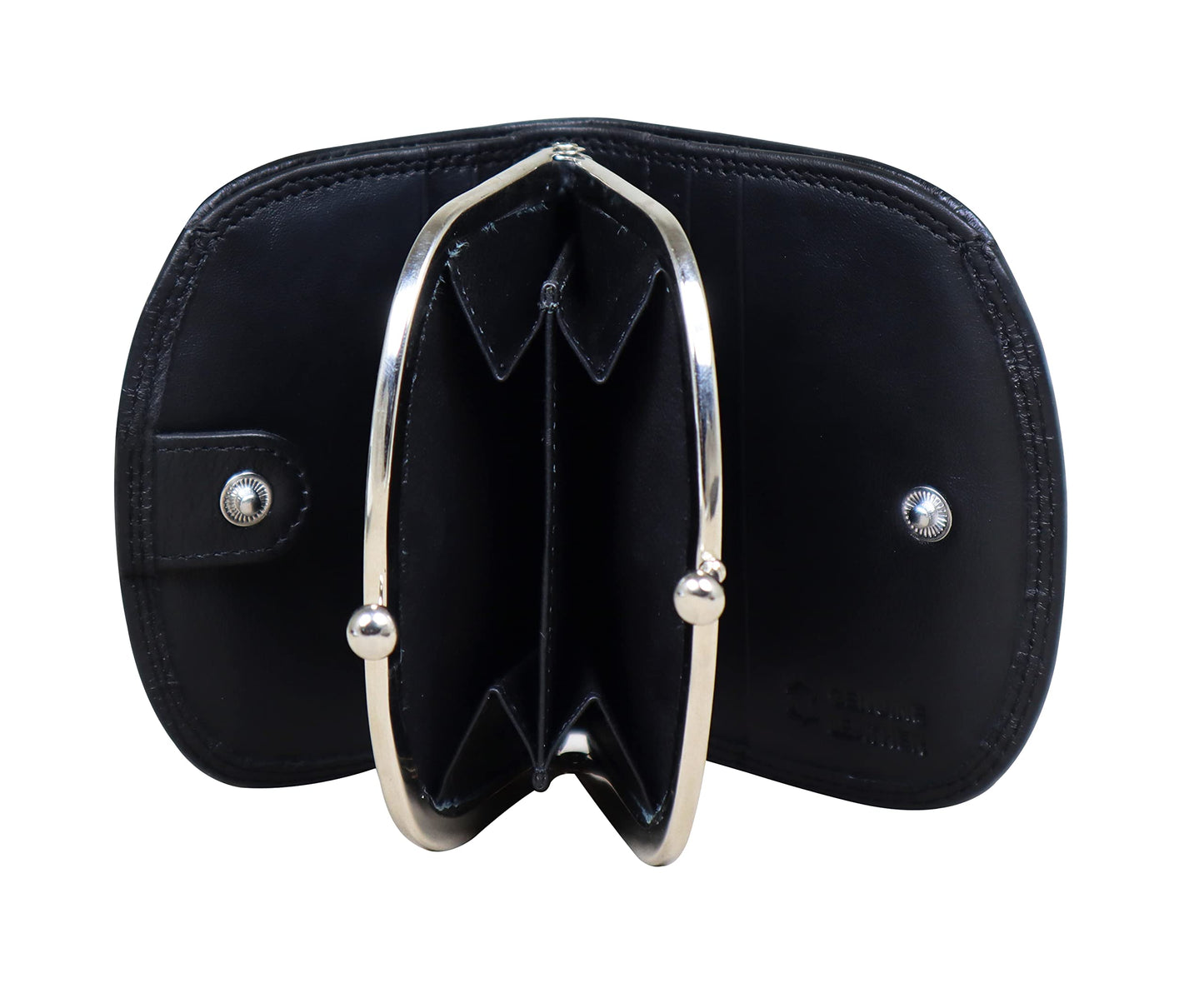 Calfnero Women's Genuine Leather Wallet-Long Purse Wallet with Multiple Card Slots and Note Compartment (Black)