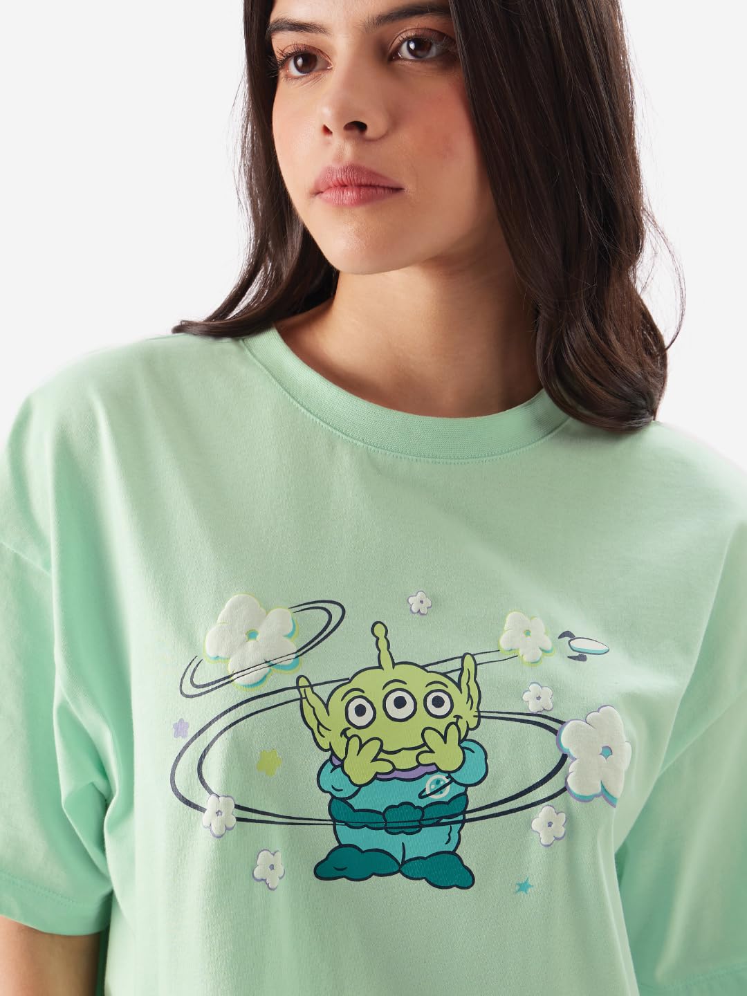The Souled Store Pixar: Monster INC. Women Oversized T-Shirts