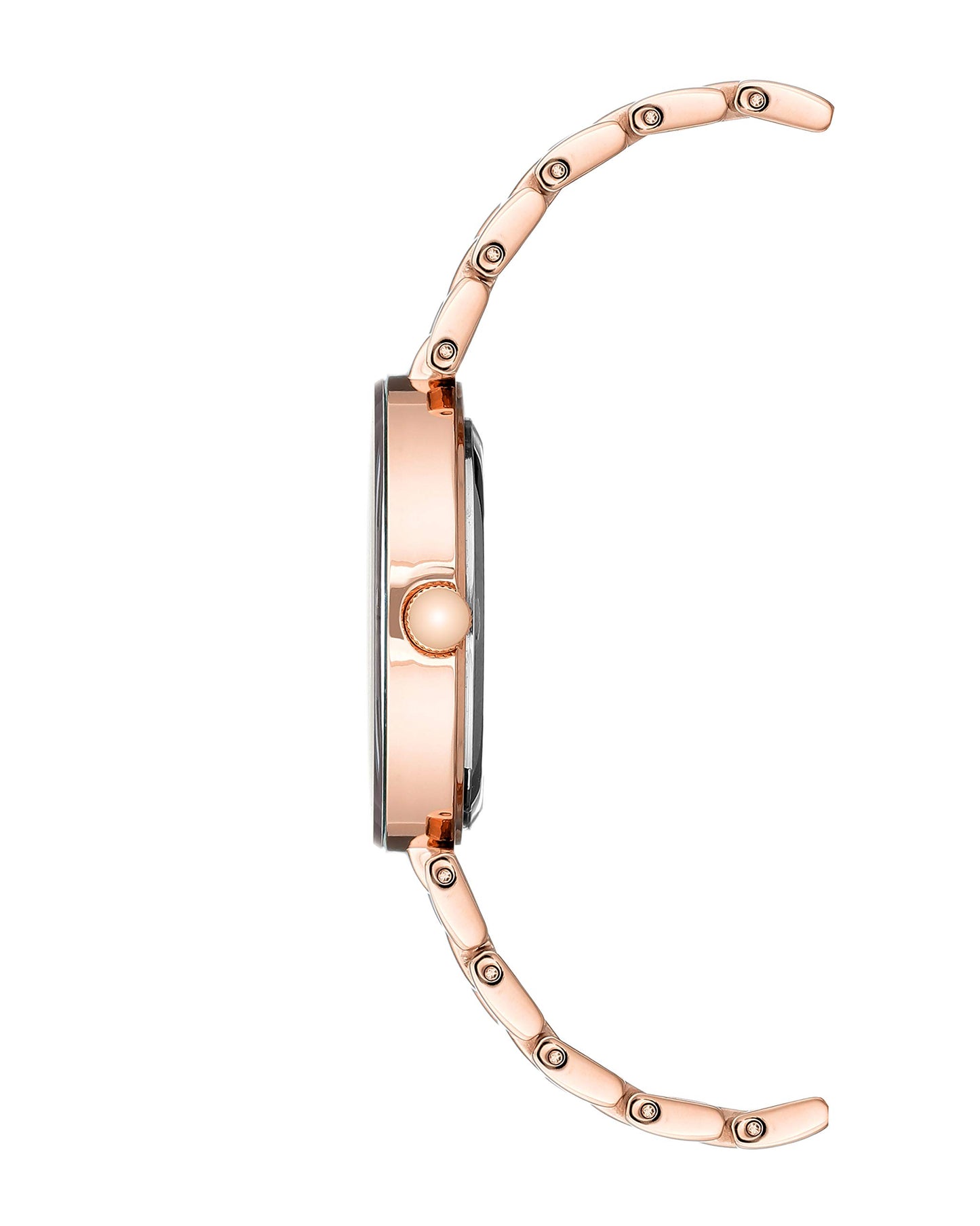 Anne Klein New York Analogue Women's Watch (Rose Gold Dial Rose Gold Colored Strap)