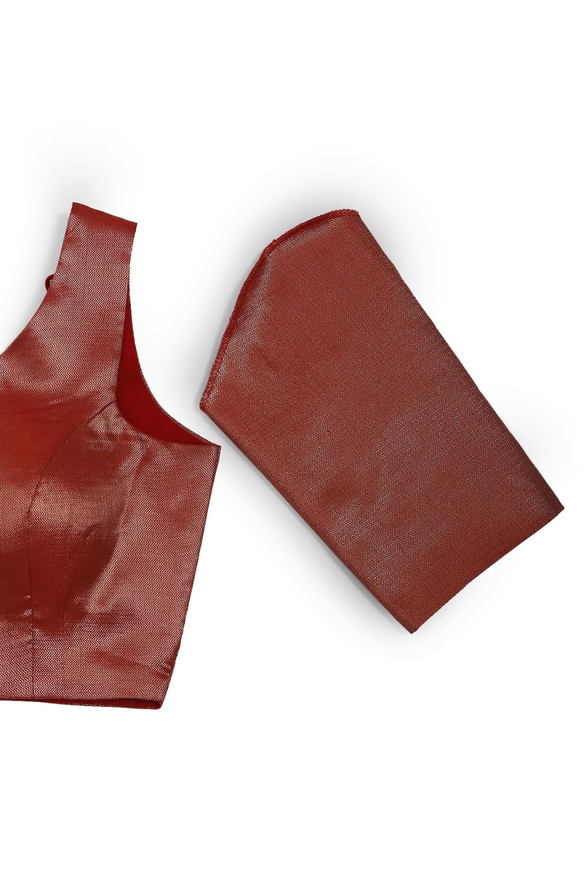 Soch Womens Red Tussar Chevron Print Padded Blouse