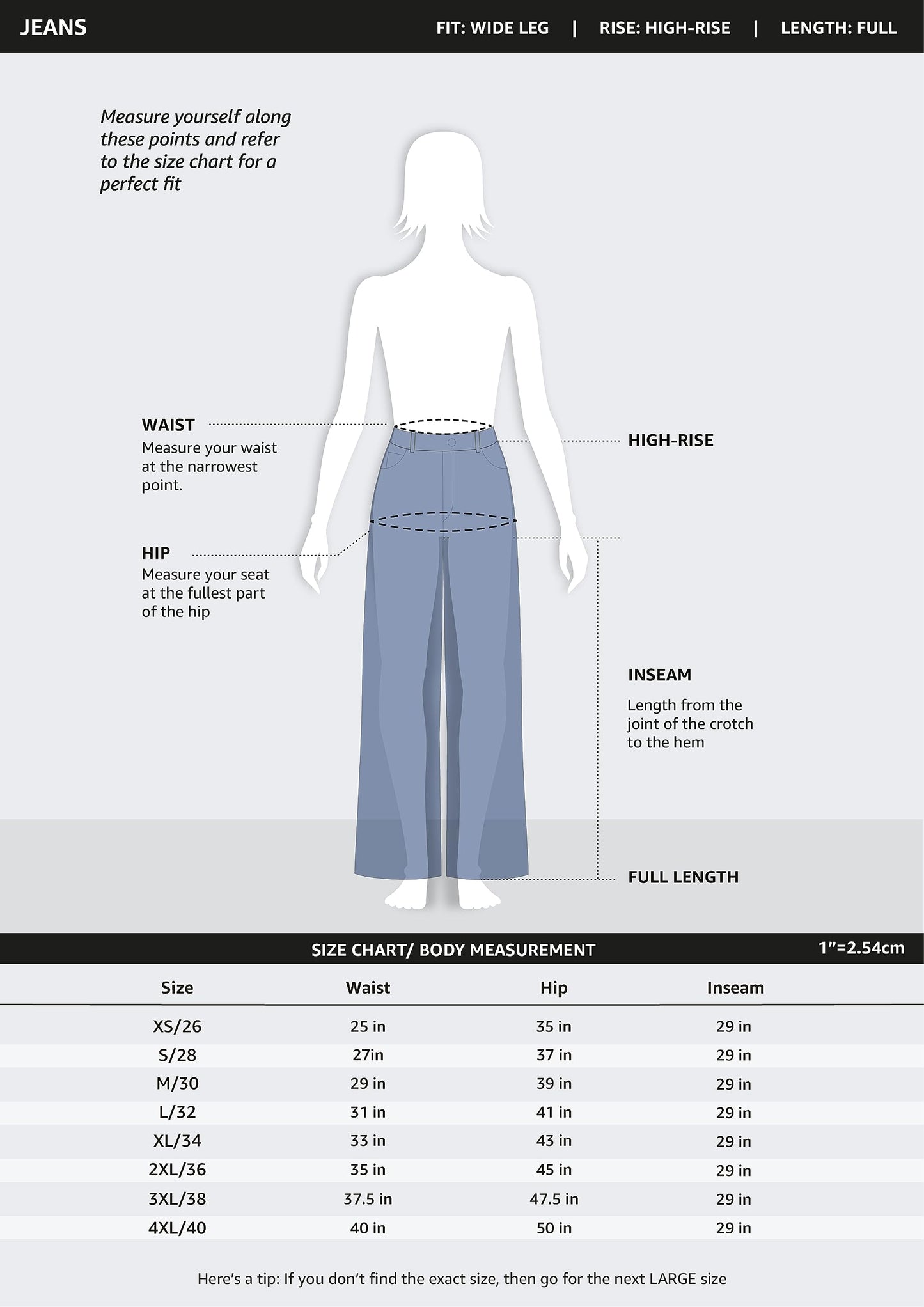 Amazon Brand - Symbol Women's Baggy Wide Leg Jeans (High Rise | Full Length) (JNS-07 Cont_Dark Blue_38)
