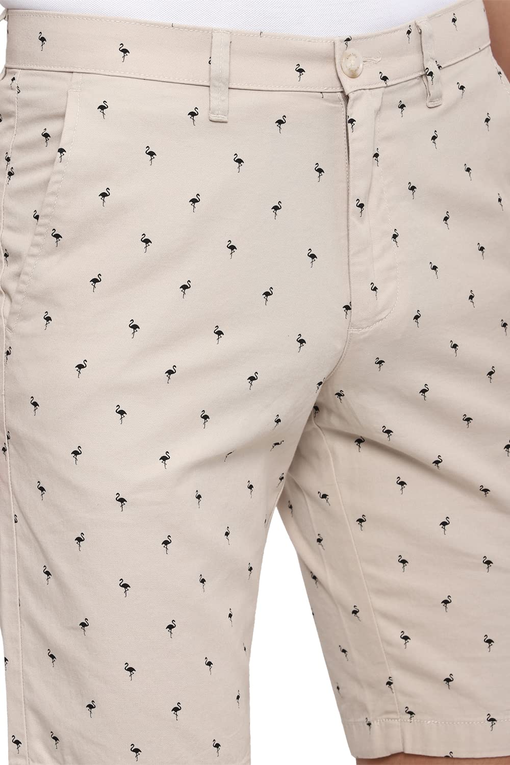 Allen Solly Men's Boyfriend Shorts (ASSRQSMF640540_Peach_34)