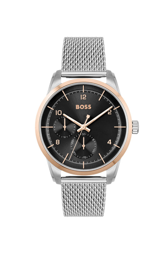 Hugo Boss Stainless Steel Sophio Analog Black Dial Men's Watch-1513961