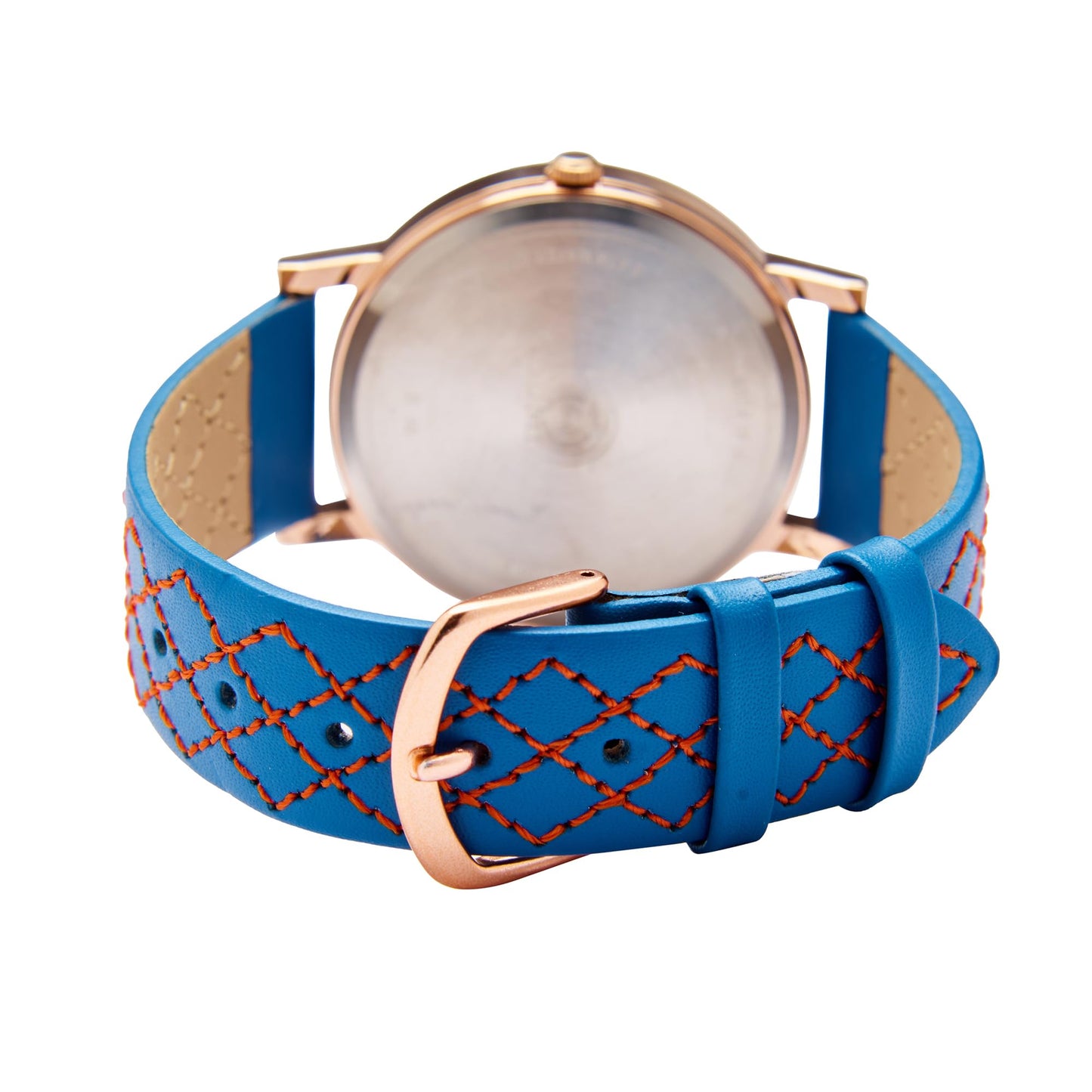 TEAL BY CHUMBAK Round Dial Analog Watch for Women,Chevron Collection,Stainless Steel Strap,Gifts for Women/Girls/Ladies