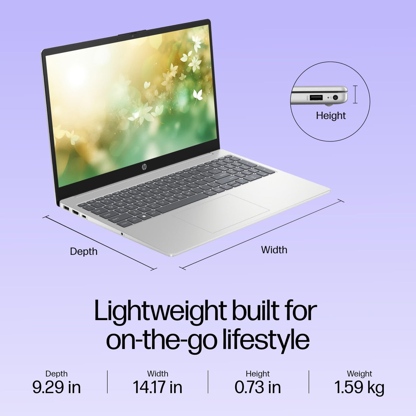 HP 15 Intel Core i3 13th Gen (8GB Ram/512GB SSD/Fhd/Ms Office 21/Full Size Keyboard/15.6-Inch (39.6 Cm)/ Windows 11/Silver/1.59 Kg) Fd0186Tu Laptop