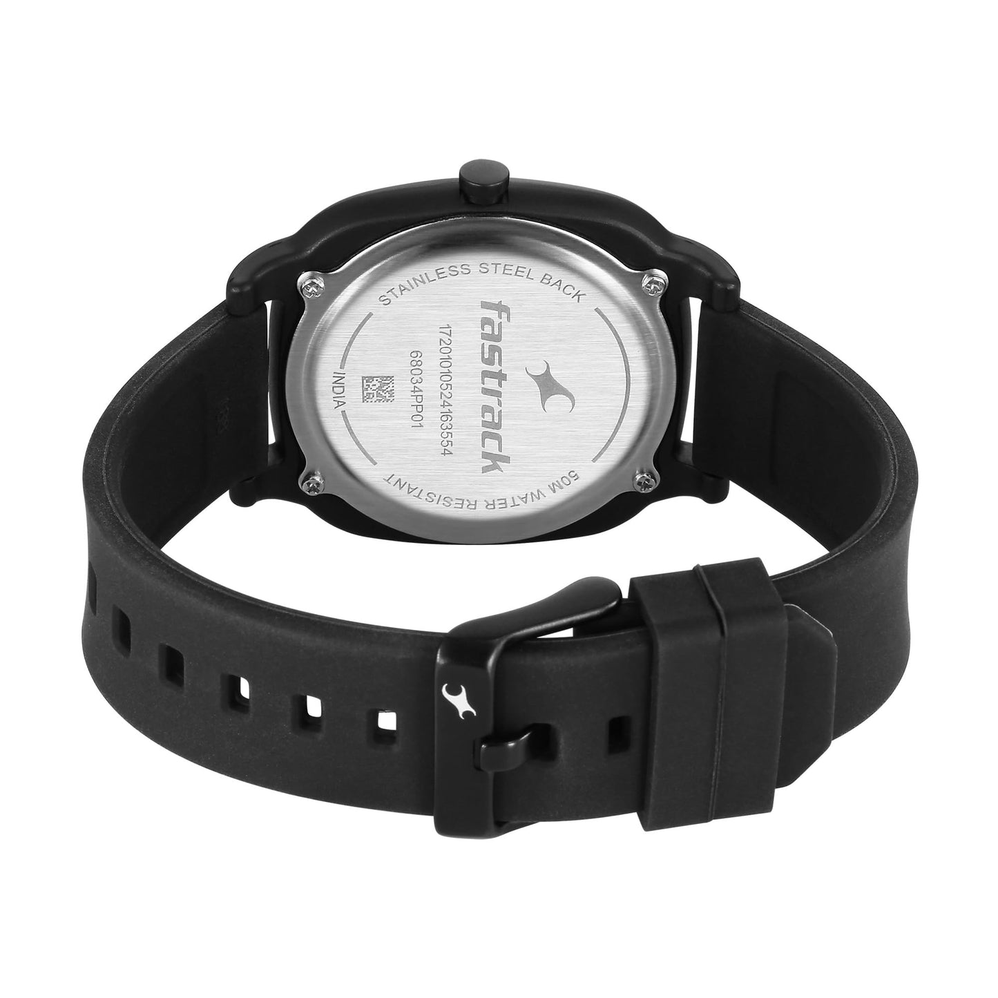 Fastrack Analog Black Dial Unisex's Watch-68034PP01W