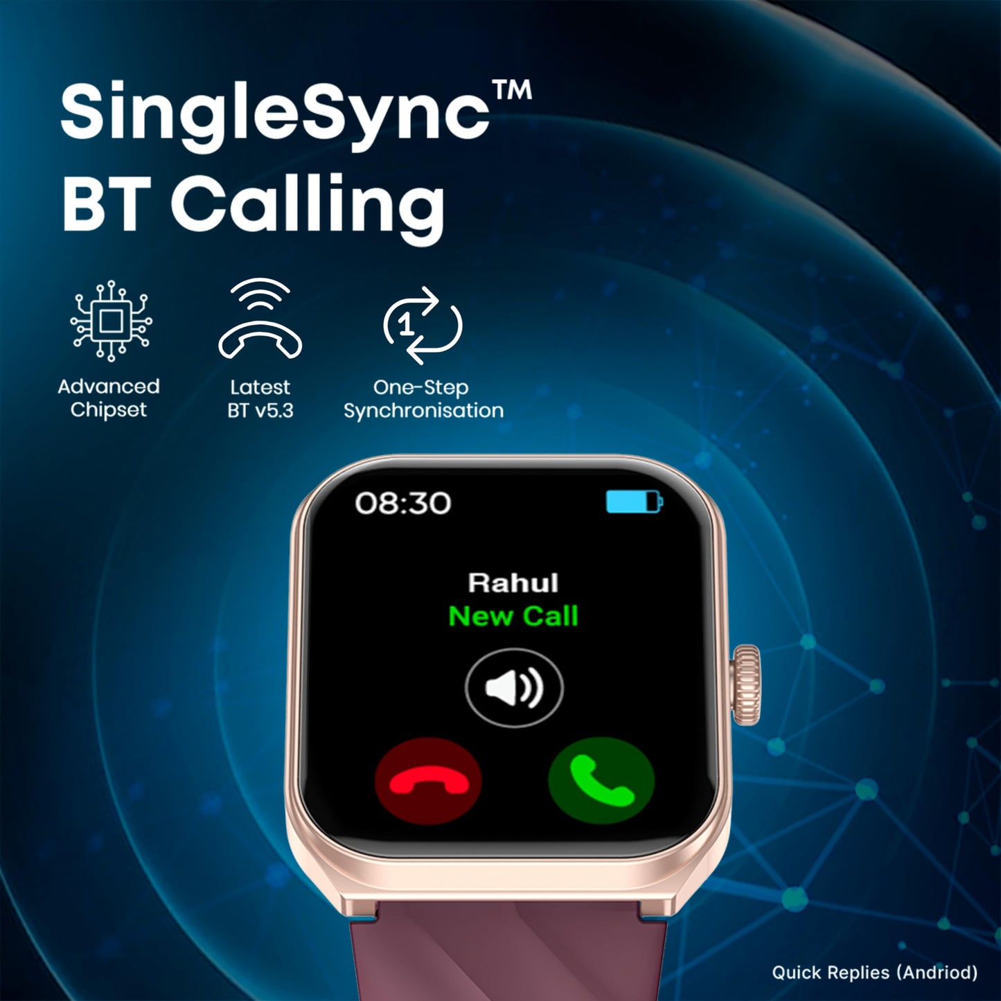 Fastrack Limitless X2 Smart Watch, 1.91" Ultravu with Rotating Crown, 60 Hz Refresh Rate, Advanced Chipset, Singlesync BT Calling, 100+ Sports Mode & Smartwatch Faces, IP68, Teal