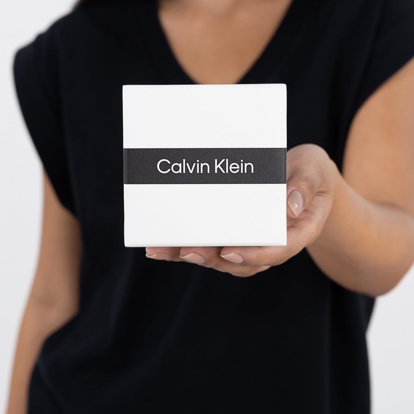 Calvin Klein Joyful Qtz Basic Silver White Round Dial Women's Watch|Two Tone Stainless Steel Material|Silver Color Band - 25100028