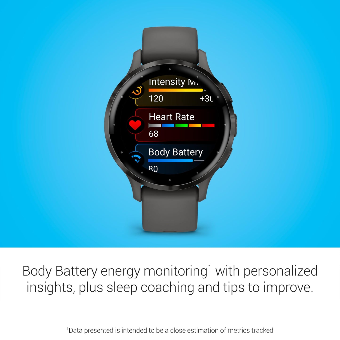 Garmin VENU 3S, GPS, WI-FI, Pebble Gray + Slate