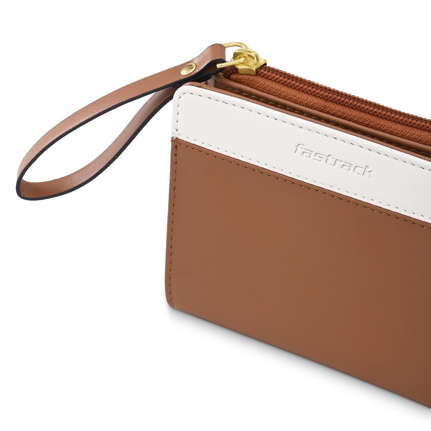 Fastrack Colour-Blocked Wallet with Wristlet | Two Fold Wallet for Women, Girls and Ladies with Wristlet