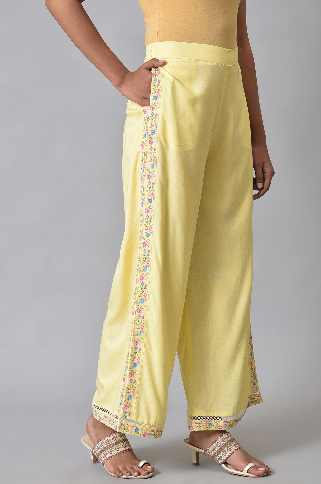 W Strechable Parallel Pants for Women | Trousers for Women | W for Woman