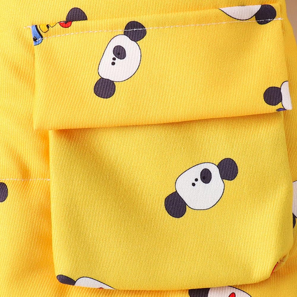 Hopscotch Girls Polyester Waist Length Jackets in Yellow Color For Ages (4-5 Years)