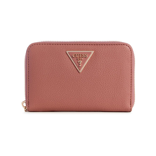 Guess Women's Rose/Red Textured Wallet| Ladies Purse Handbags | Gift For Ladies