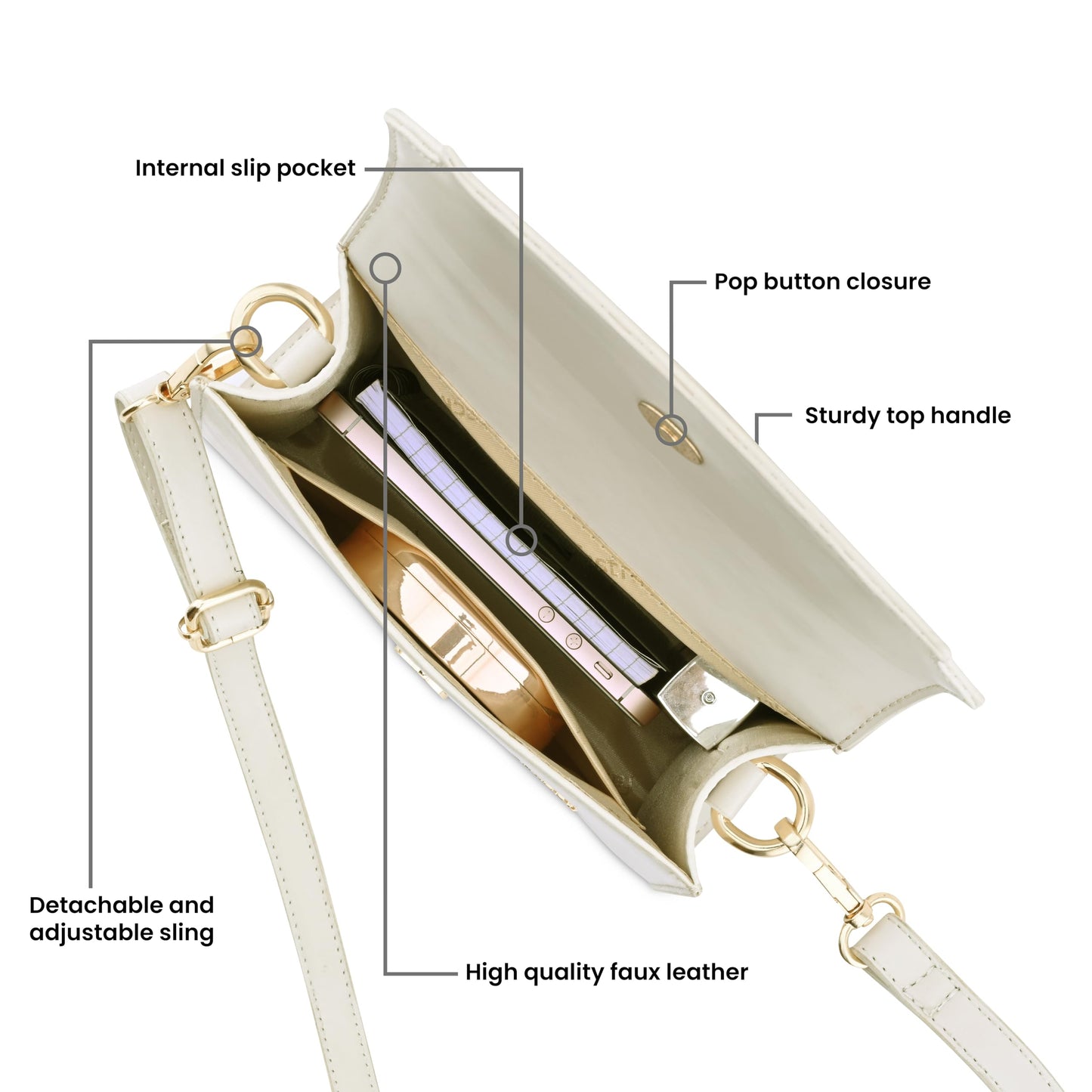 Fastrack Women's Western (White)