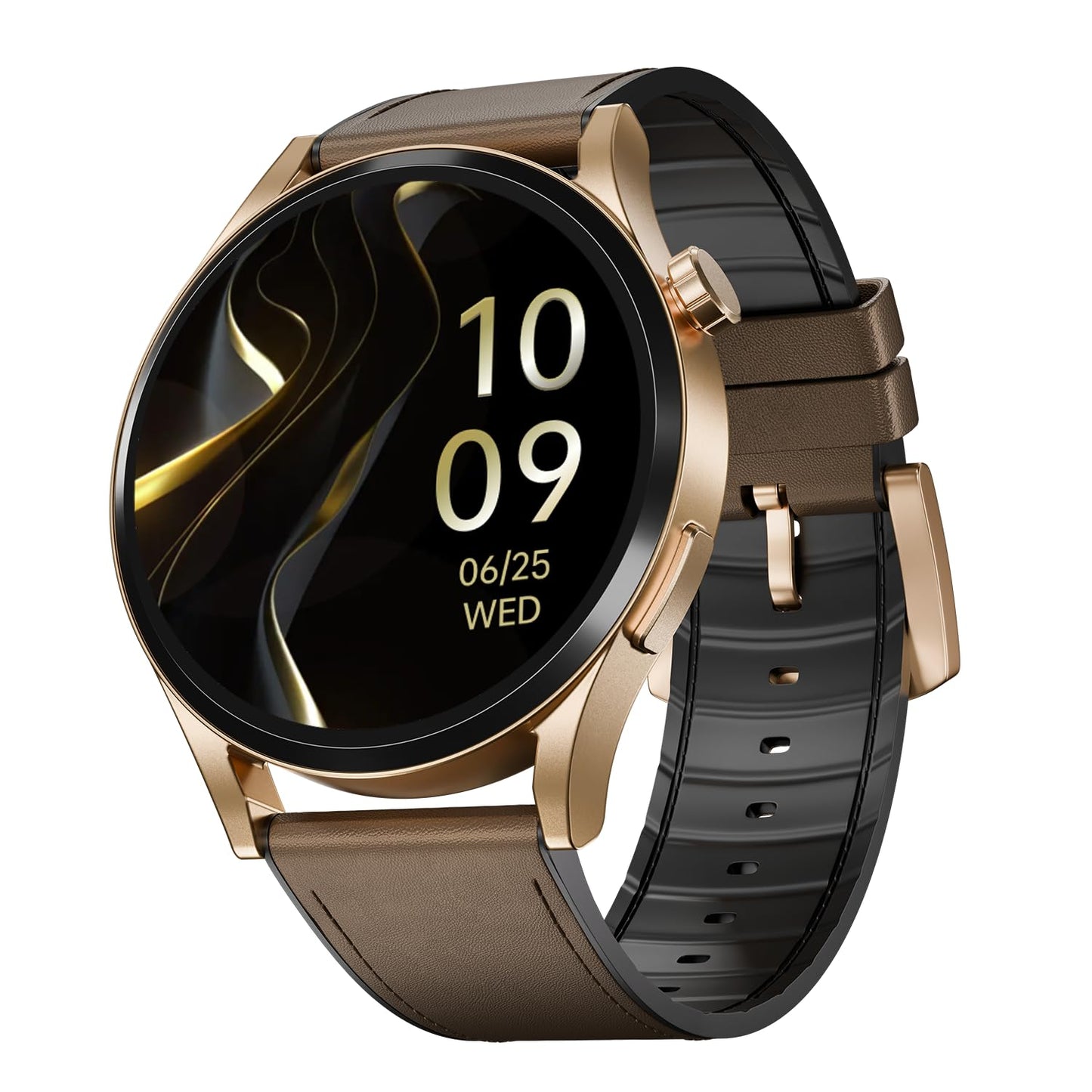 boAt Chrome Horizon, Video Watch Faces, 1.51” AMOLED Display, HRV & VO2 Max, Auto-Activity Detection, ASAP Charge, Advanced Bluetooth Calling, IP68, Heart Rate & SpO2 Monitor Smart Watch(Coco Brown)