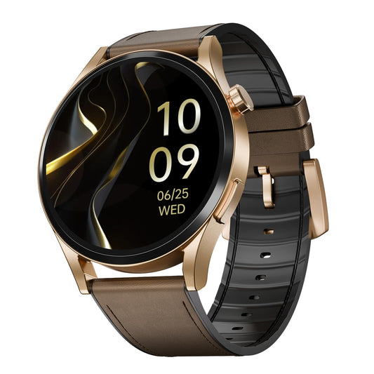 boAt Chrome Horizon, Video Watch Faces, 1.51” AMOLED Display, HRV & VO2 Max, Auto-Activity Detection, ASAP Charge, Advanced Bluetooth Calling, IP68, Heart Rate & SpO2 Monitor Smart Watch(Coco Brown)