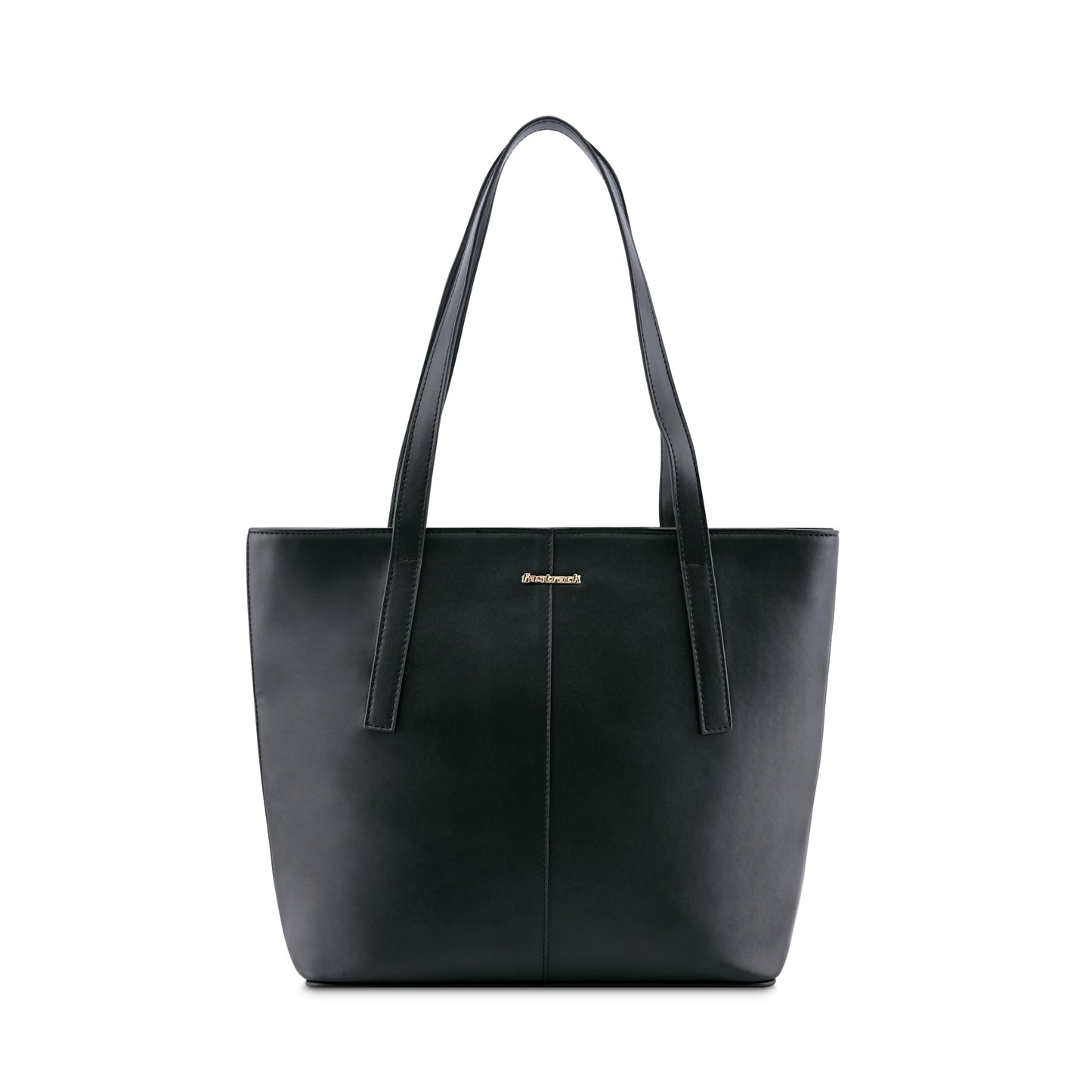 Fastrack Urban Chic Tote | Faux-Leather Women's Handbags | Tote For Casual Carry,black