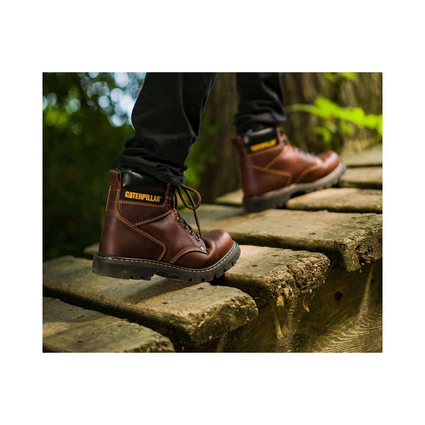 Caterpillar Men's Second Shift Steel Toe Work Boot Honey 8.5 2E US