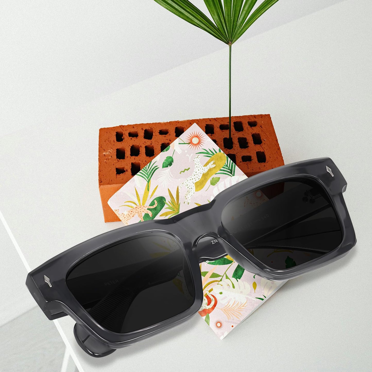 Peter Jones I Full Rim Square I Reto Square I Large Size I UV/UB Protection I Sunglasses for Men & Women 3804GT