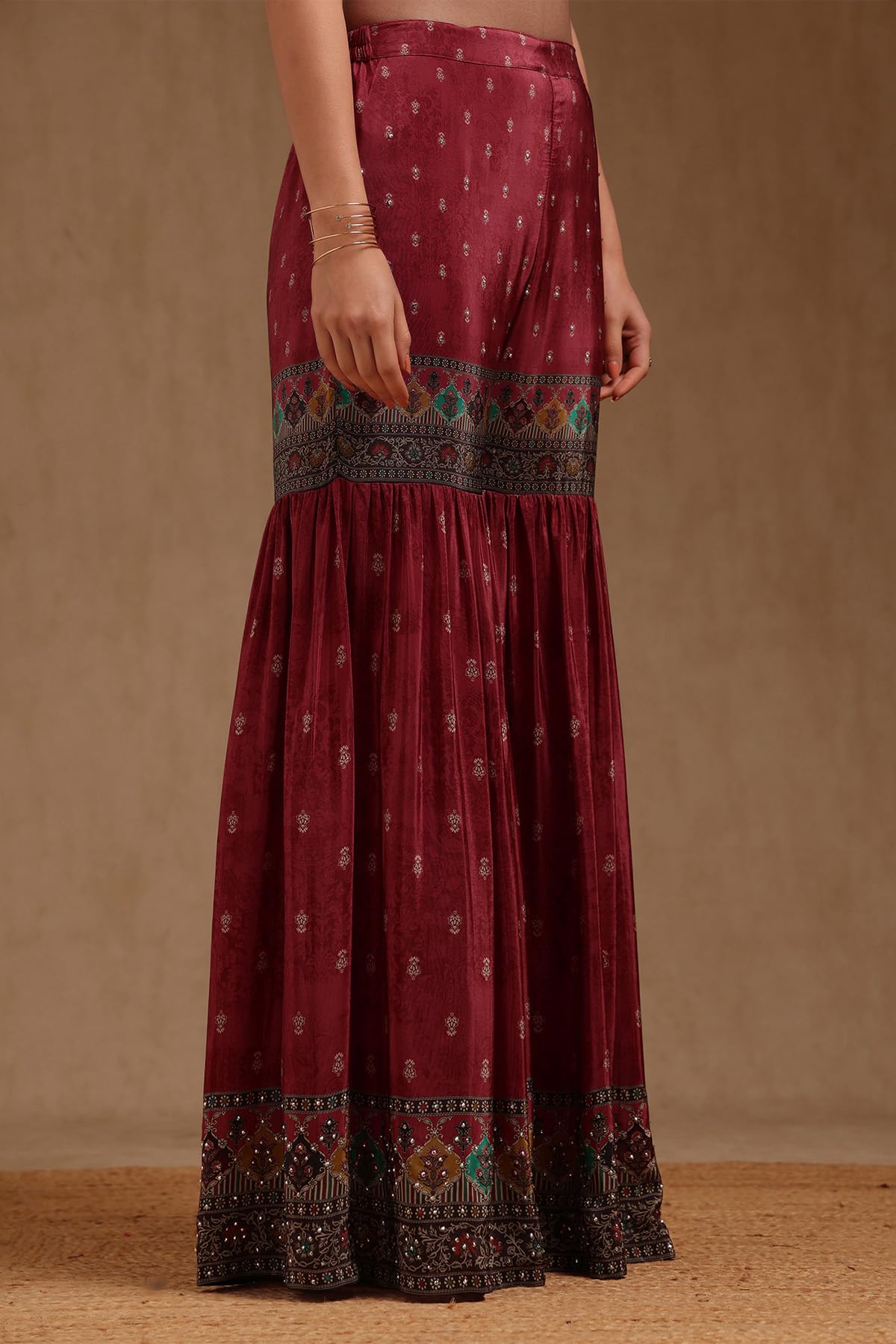 Soch Women's Crepe Salwar Suit Set (EWA5CD22372_Red