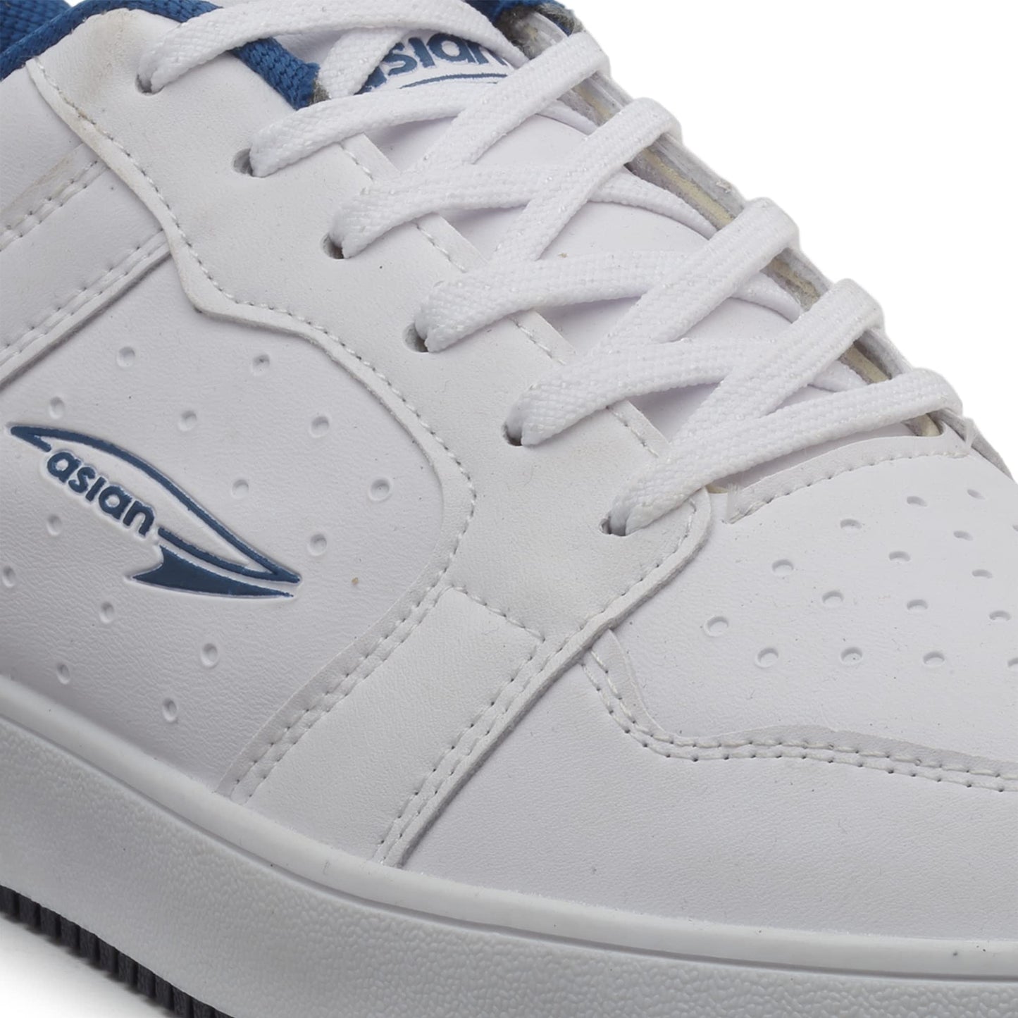 ASIAN Men's JASPER-05 Casual Sneaker,Walking,Gym Shoes with Chunky Rubber Outsole Technology with Waterproof Synthetic Upper TPR Sole with Memory Foam Insole Lace-up Shoes for Men's White