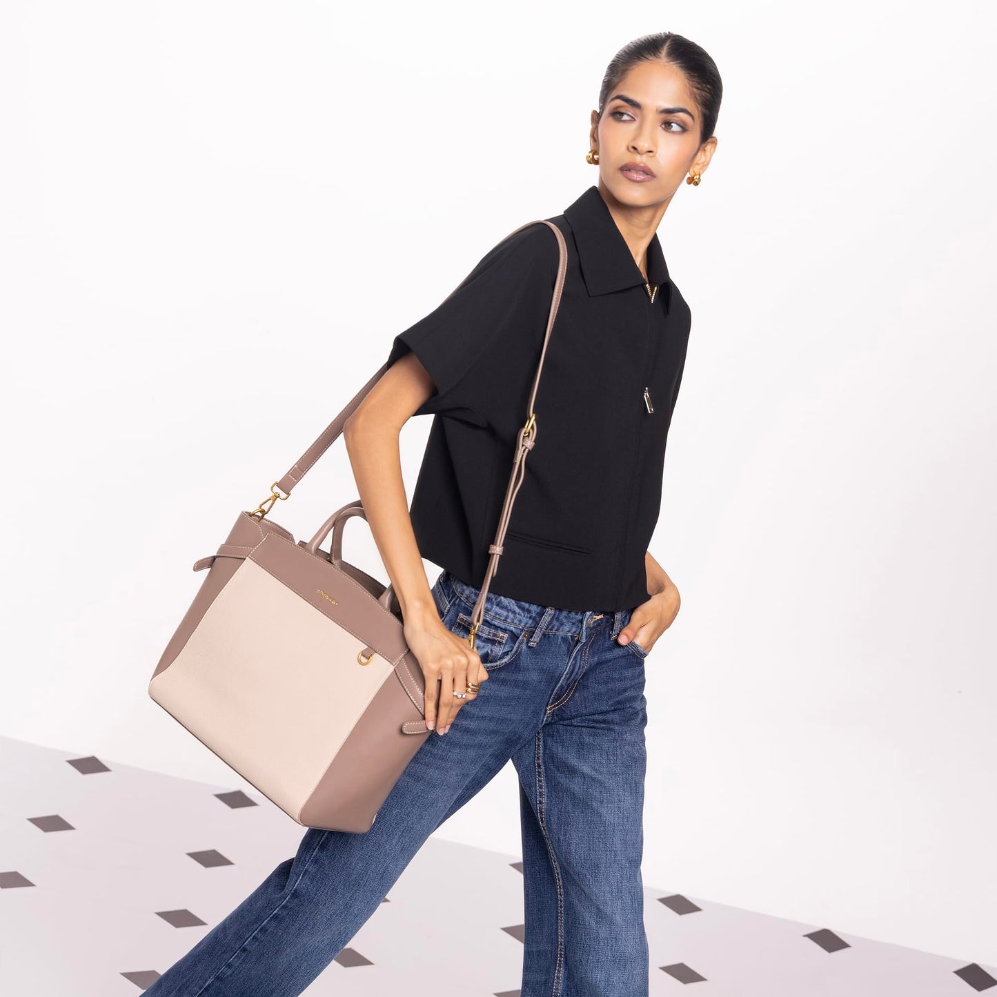 Miraggio Kayla Tote Bag (Taupe)